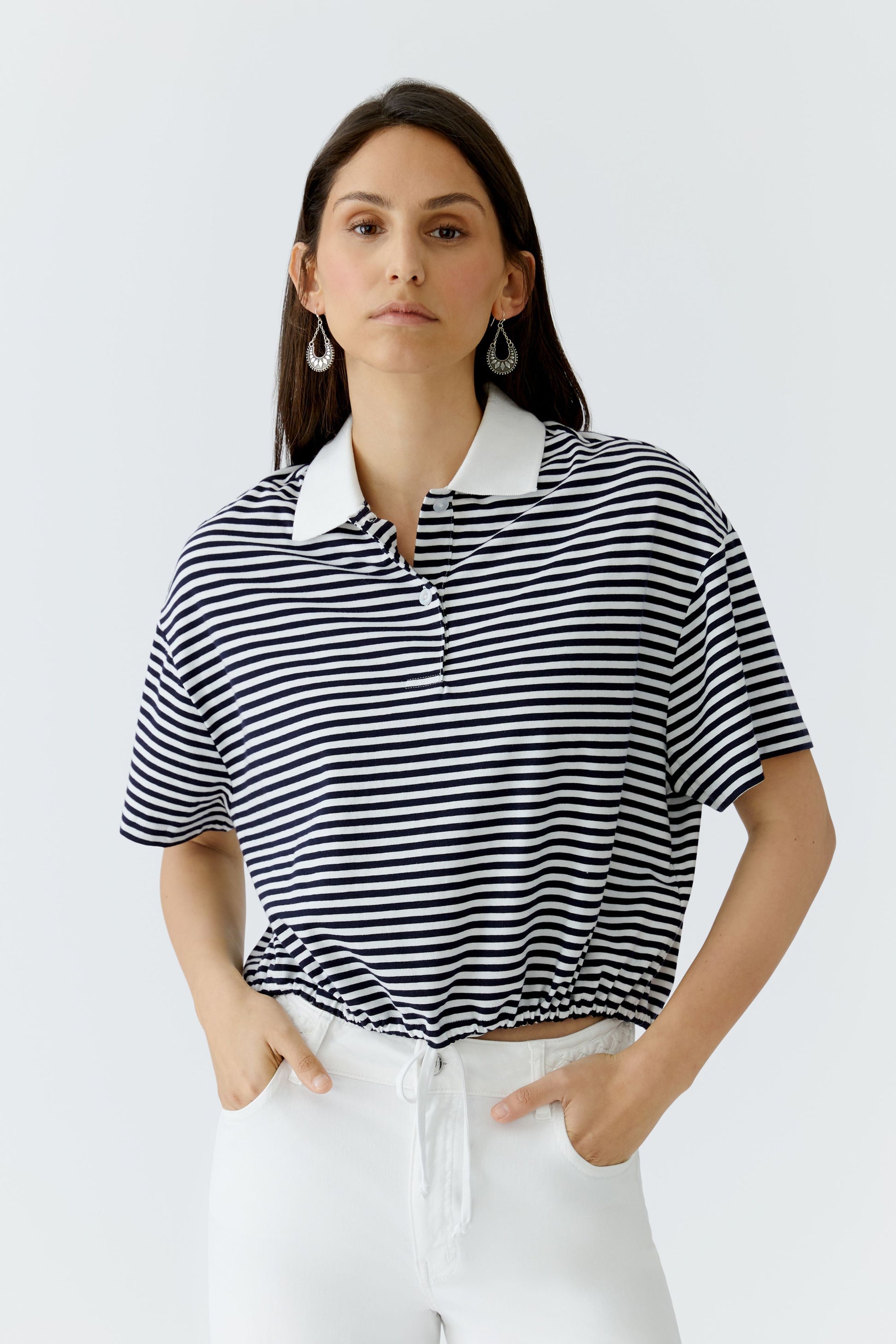 Poloshirt (White Blue)