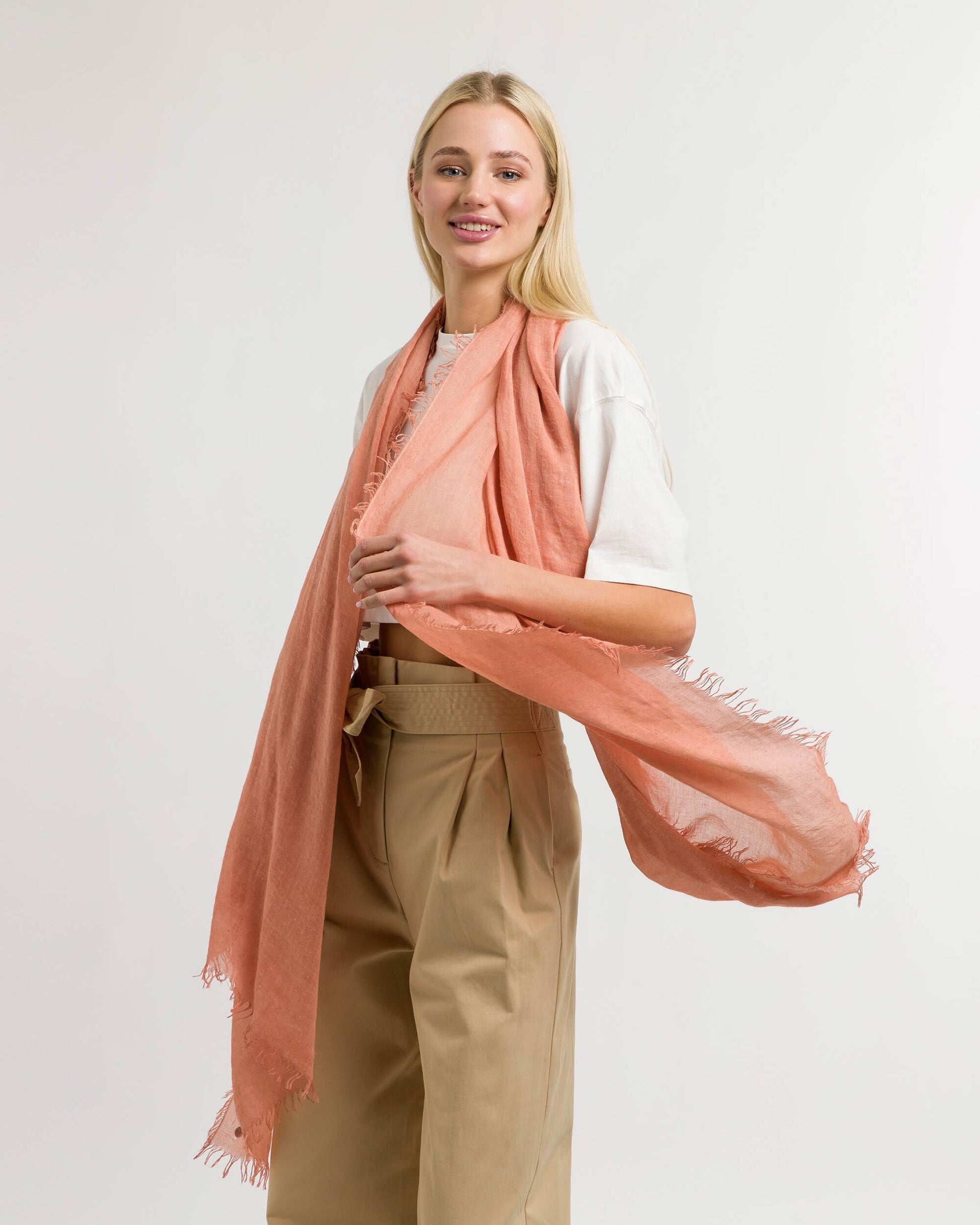 Stola Polyester Stola (Terracotta)