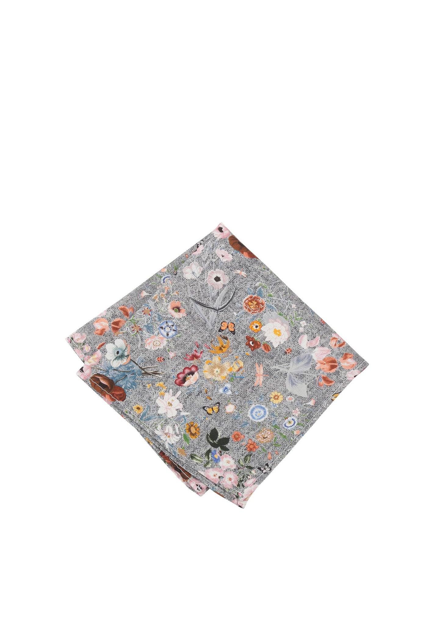 Einstecktuch Blume (Fb.1 M-grau)