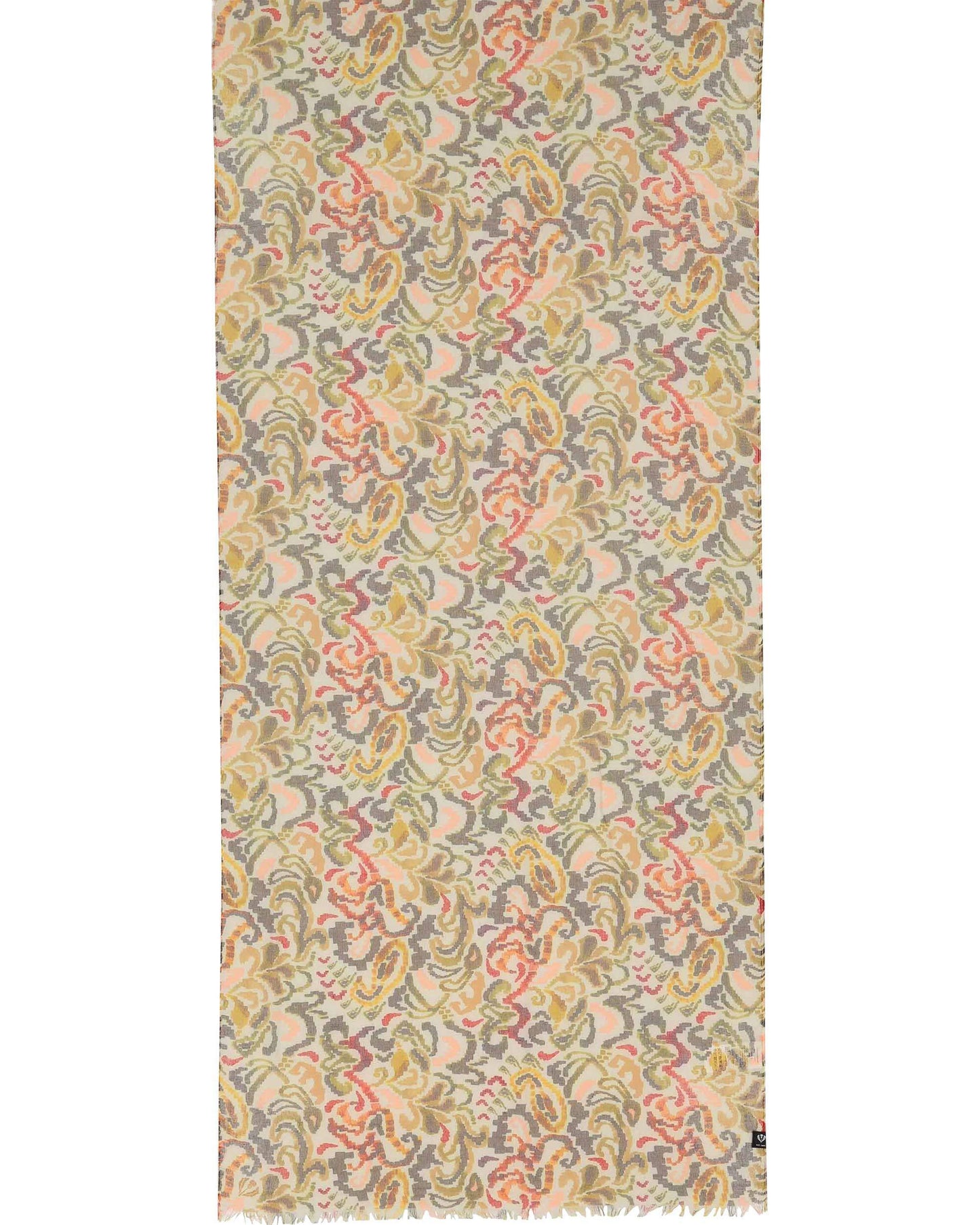 Schal Sustainability Edition - Schal mit abstrahiertem Paisley-Muster (Khaki)