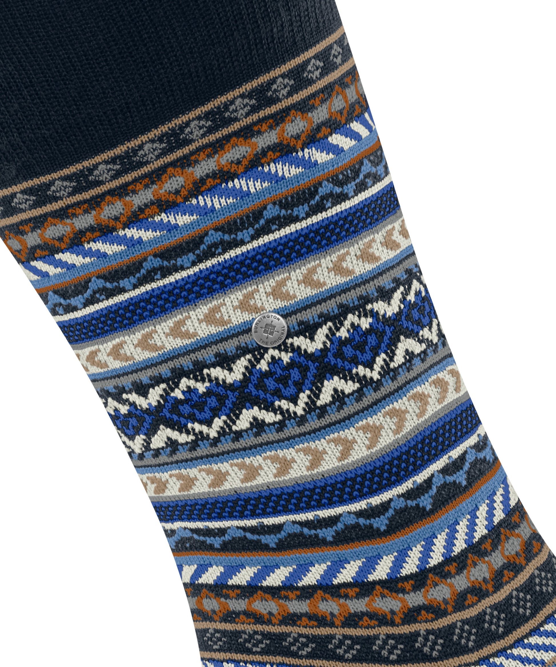 Burlington Fair Isle Herren (Marine)