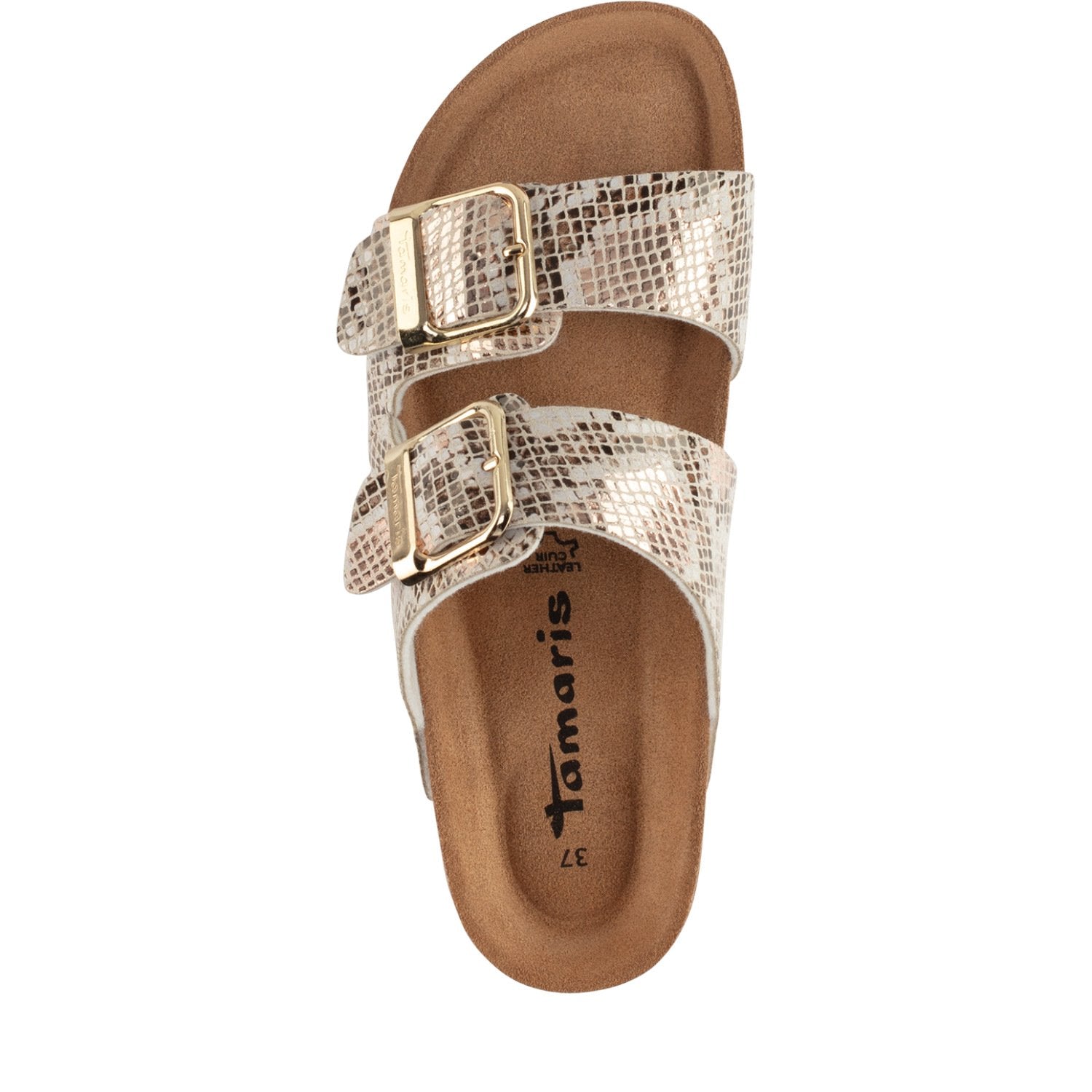Pantolette (Beige/snake)