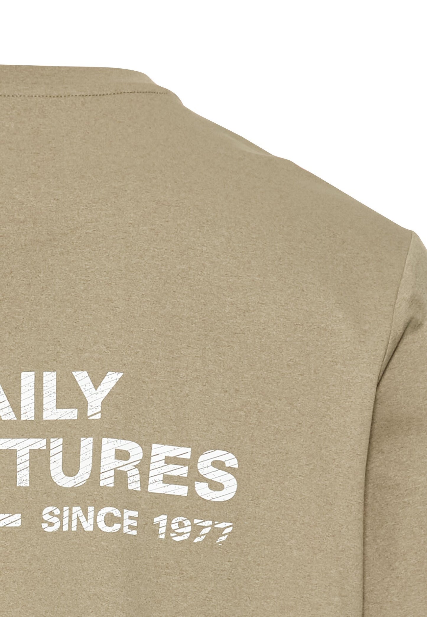 T-Shirt mit Rückenprint (Khaki)