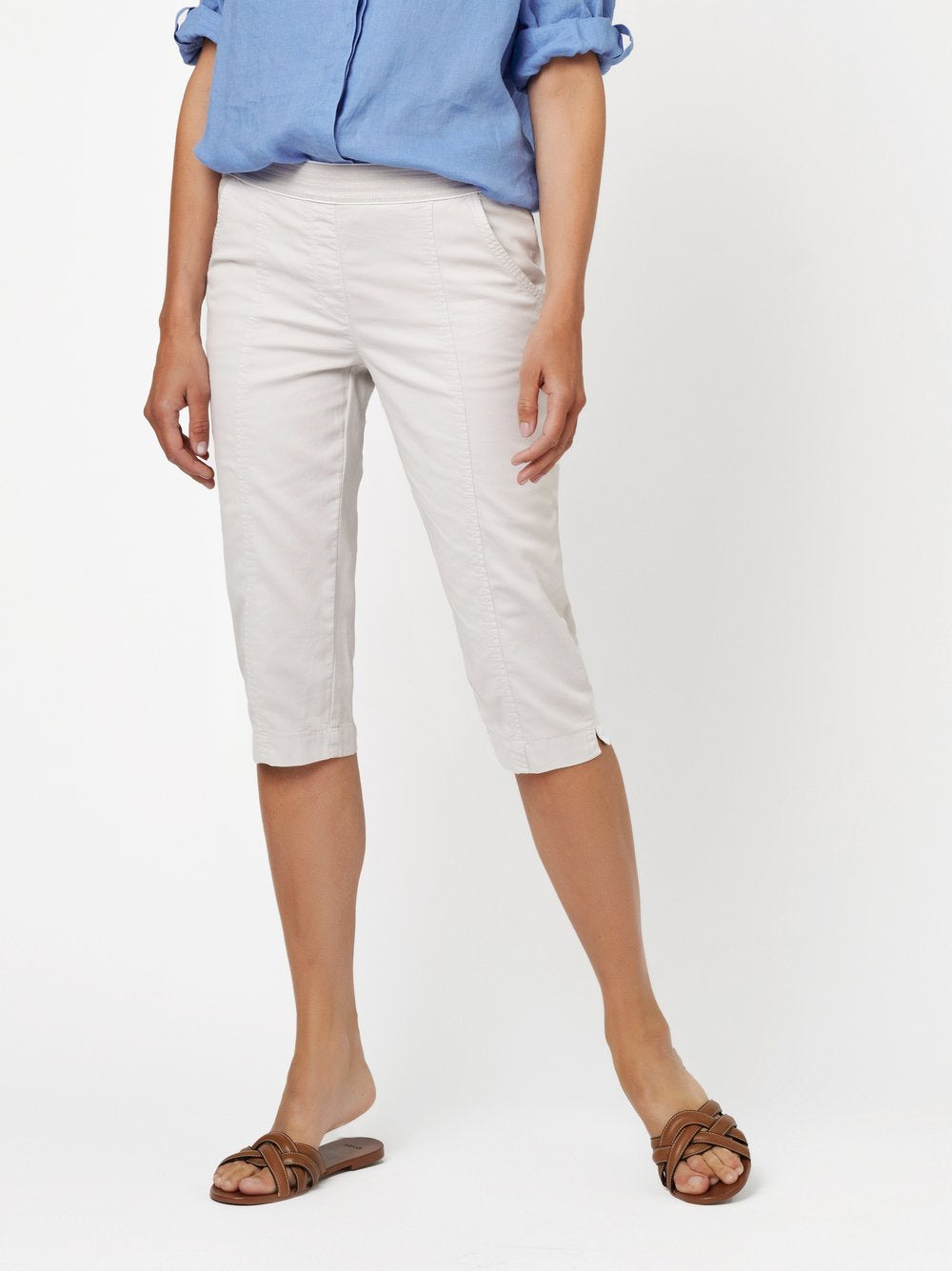Sue Jogpant Capri (Light Grey)