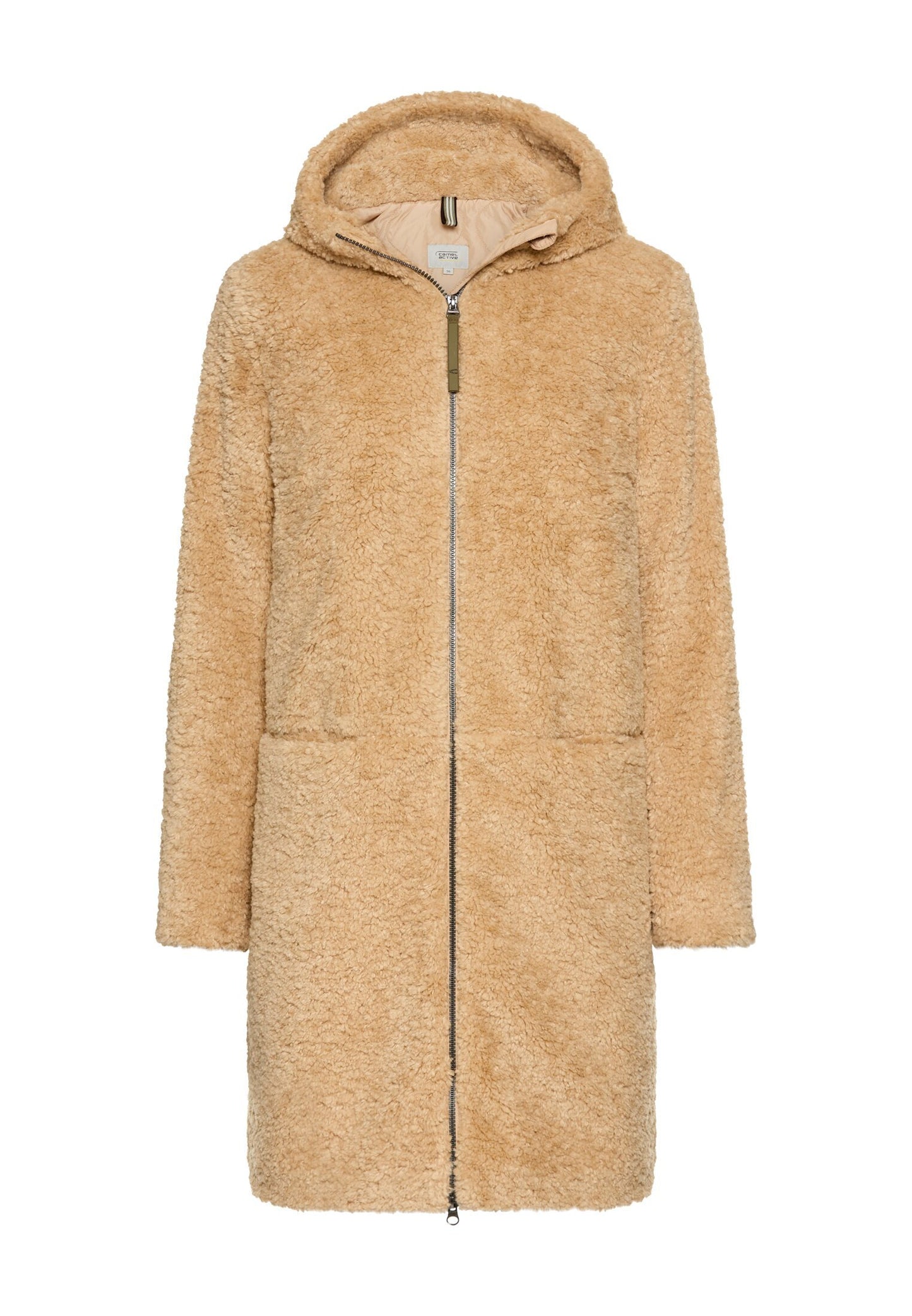 Teddy Mantel mit Kapuze (Cashmere)