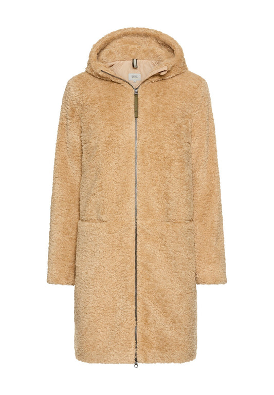 Teddy Mantel mit Kapuze (Cashmere)