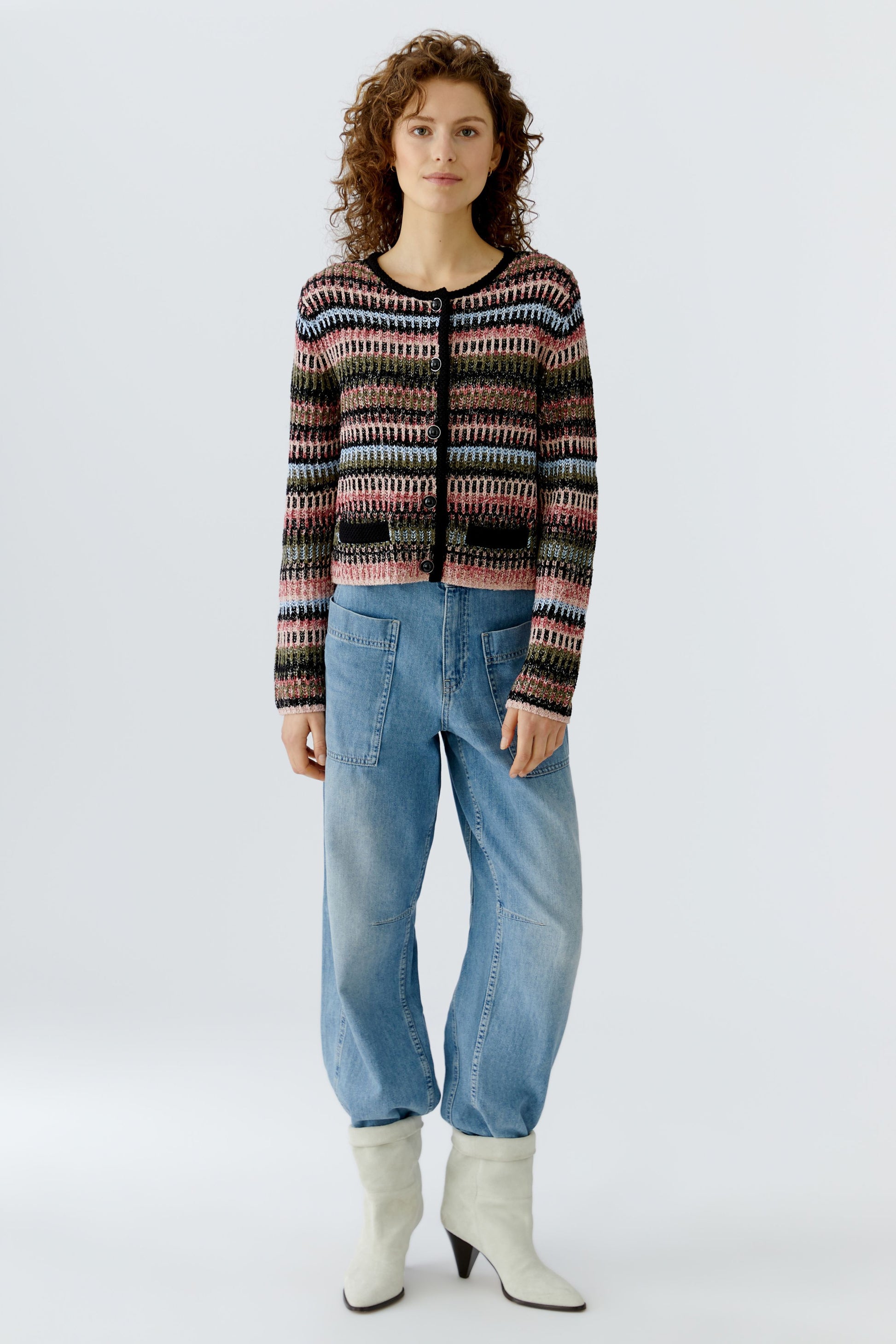 Strickjacke (Black Red)