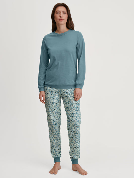 WOMEN Pyjamas with cuff (Smoke Blue)