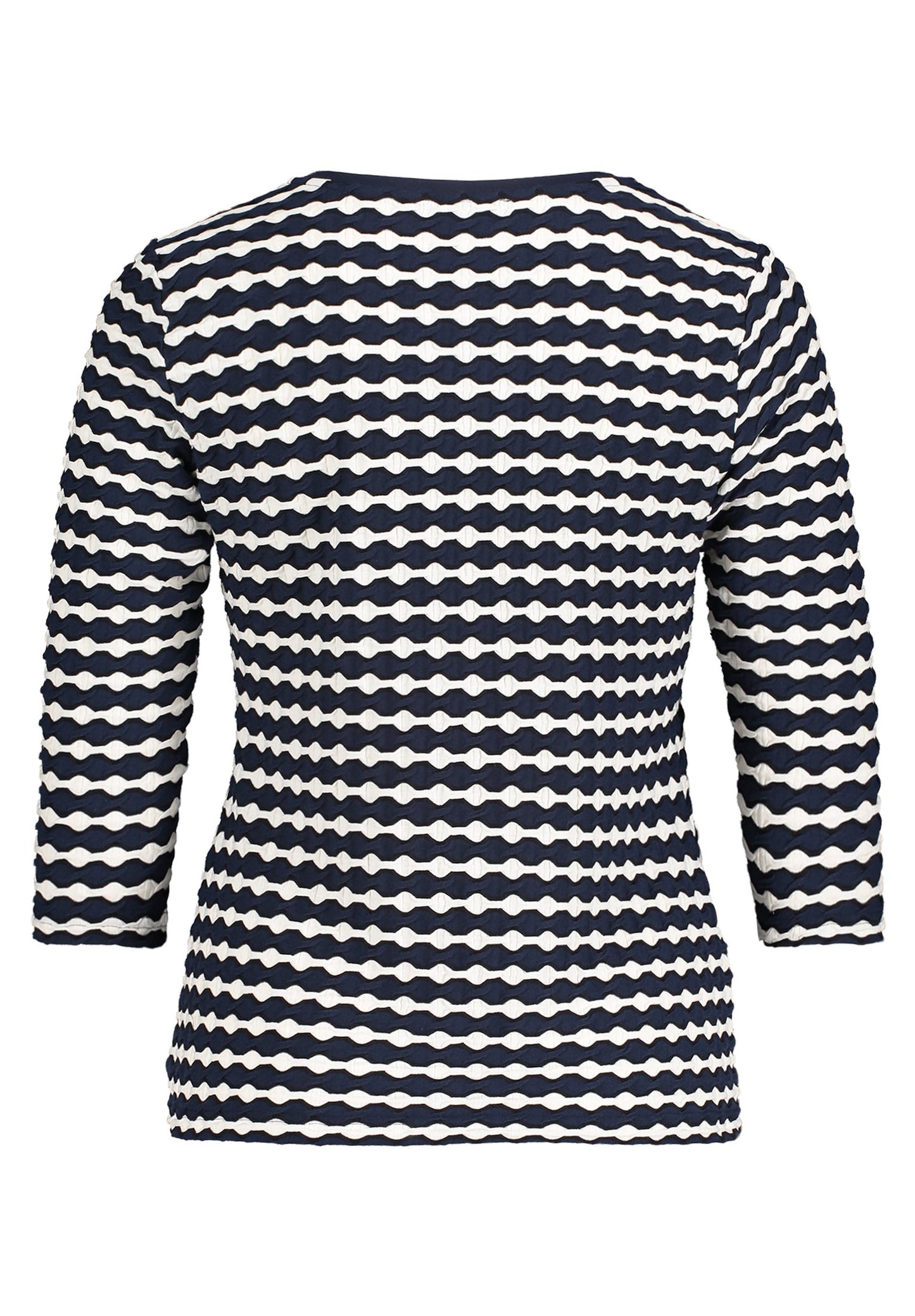 Basic Shirt (Dark Blue/cream)