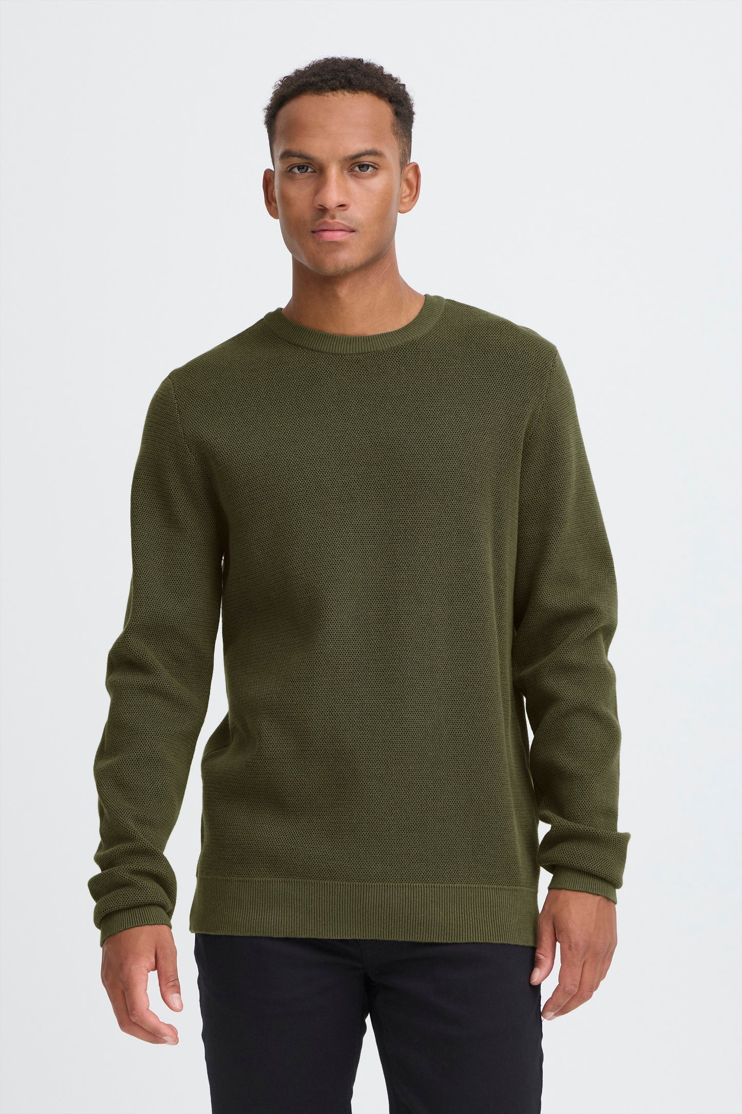 Bhbaal Crew Knit (Olive Night)