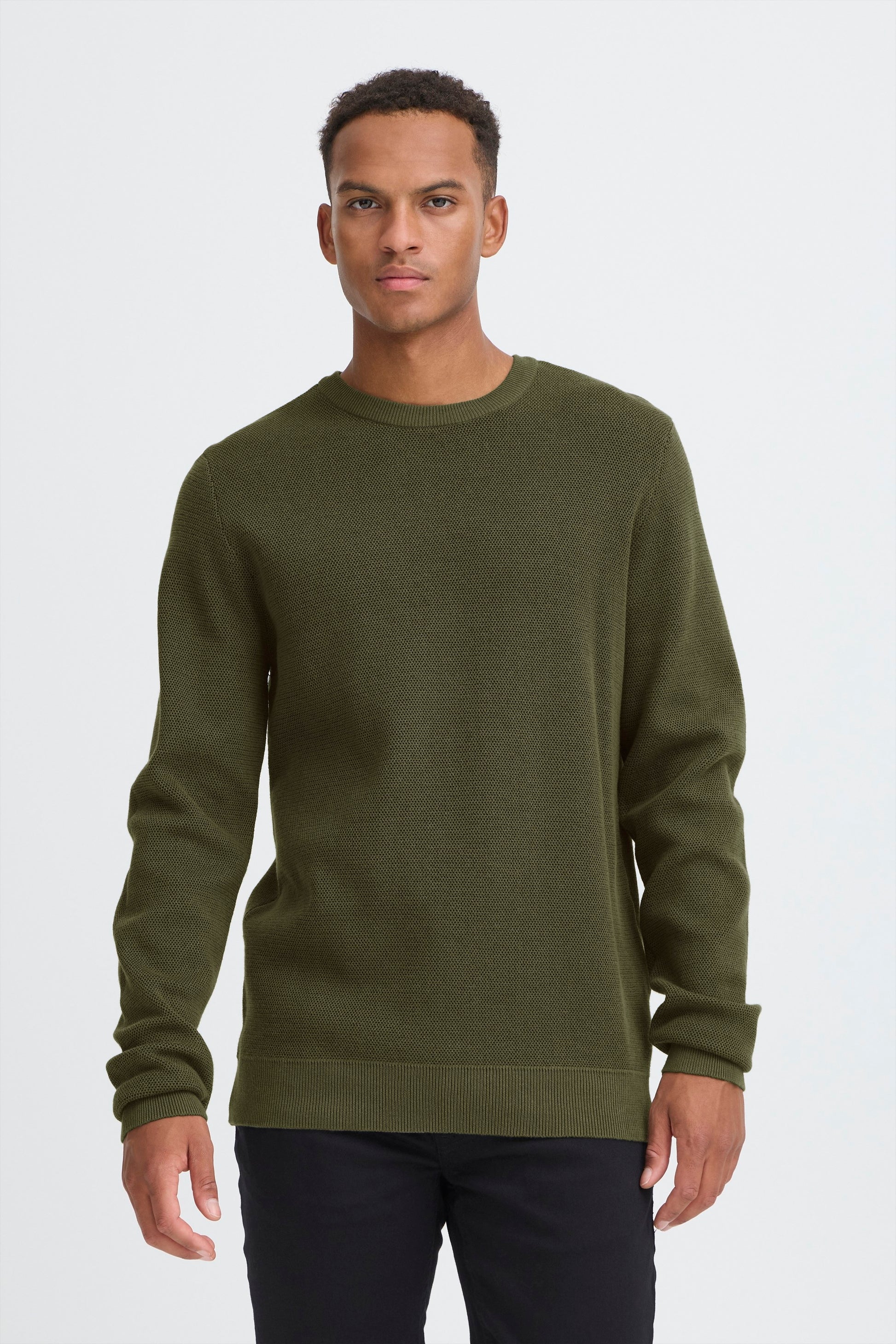Bhbaal Crew Knit (Olive Night)