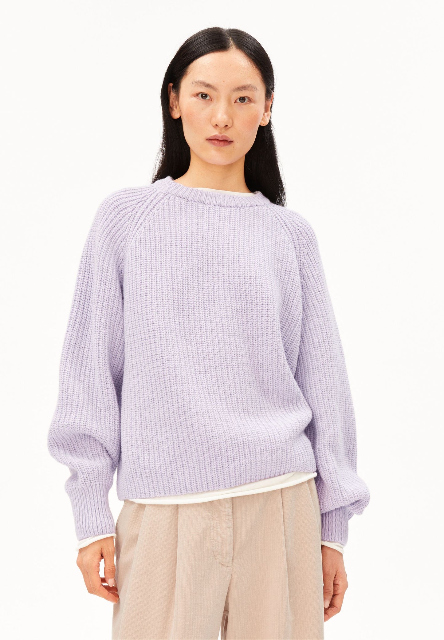 Rib Knit Sweater (Moonlit Lilac)