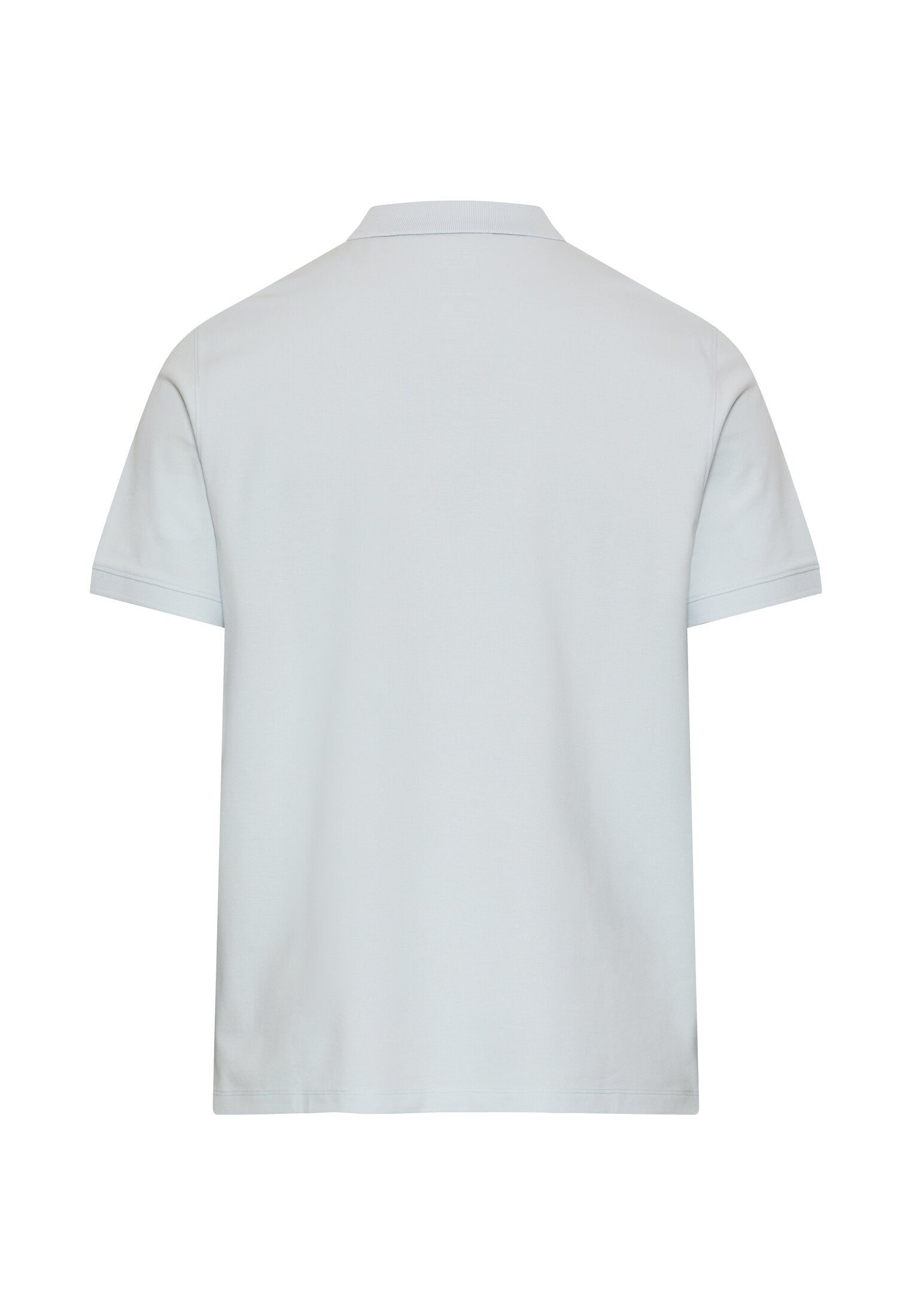 Poloshirt mit Kontrastdetails (Airy Blue)
