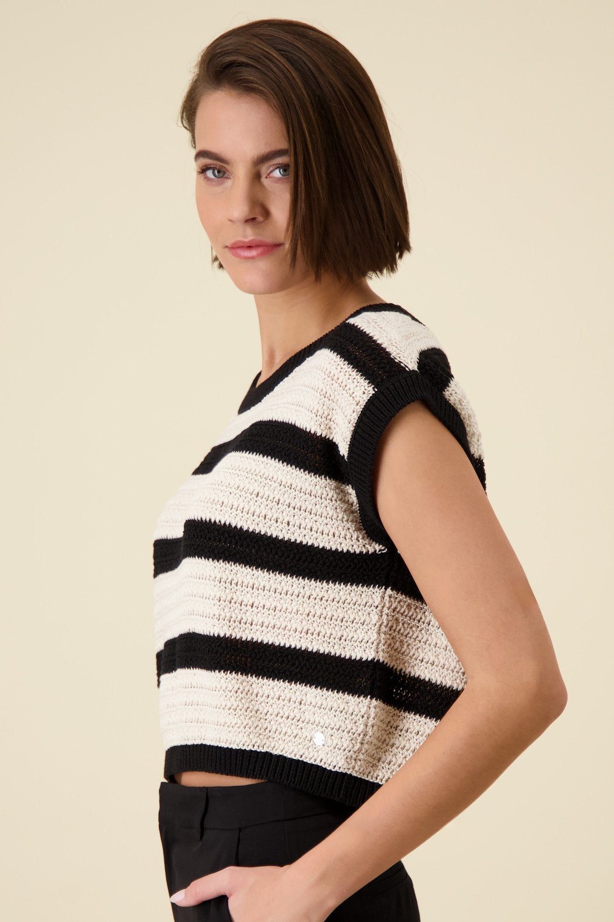 Pullover (Schwarz Ringel)