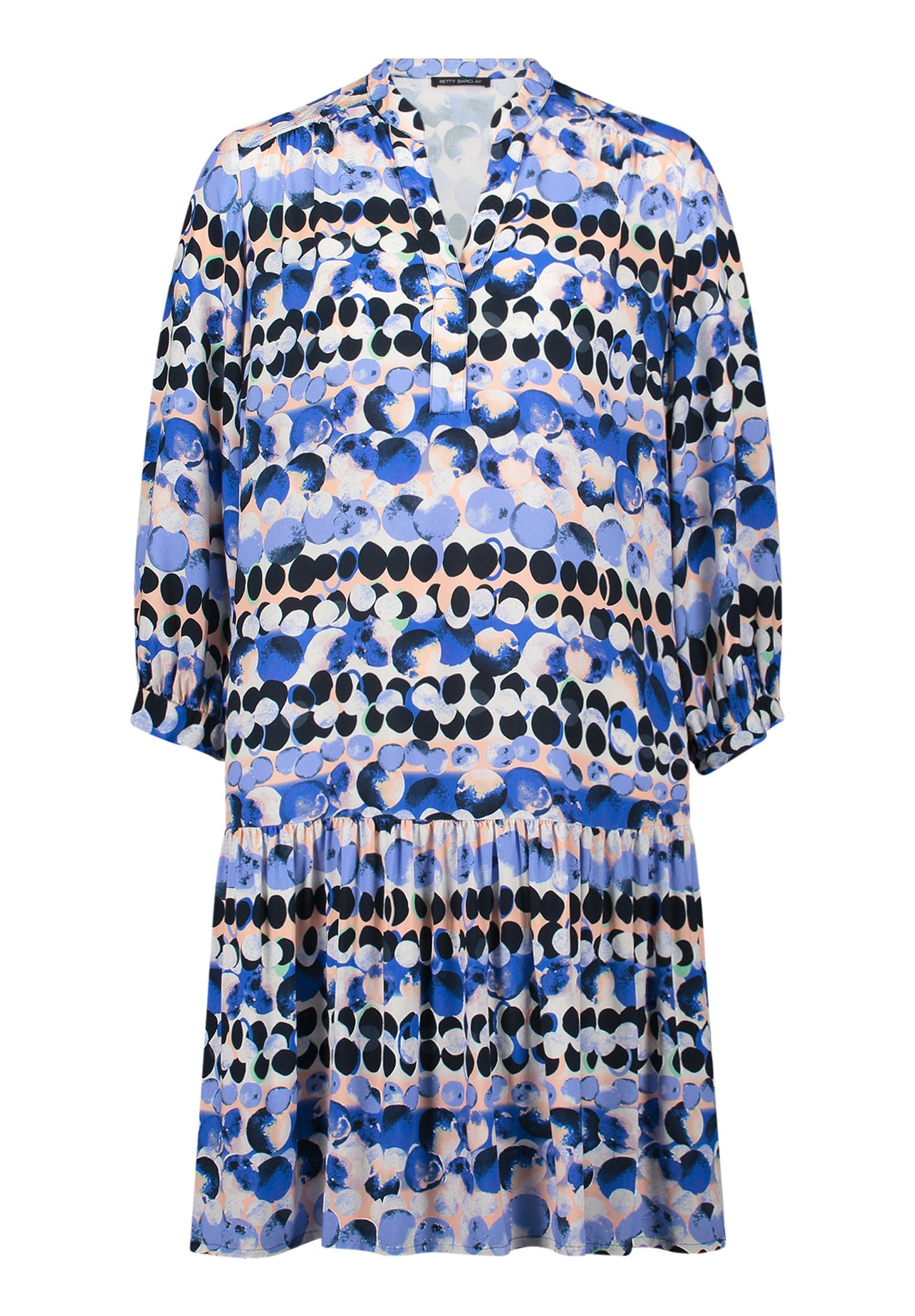 Stufenkleid (Blue/beige)