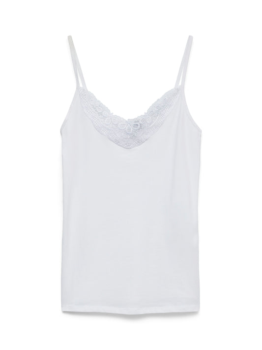 Vminge Lace Singlet Jrs Noos (Bright White)