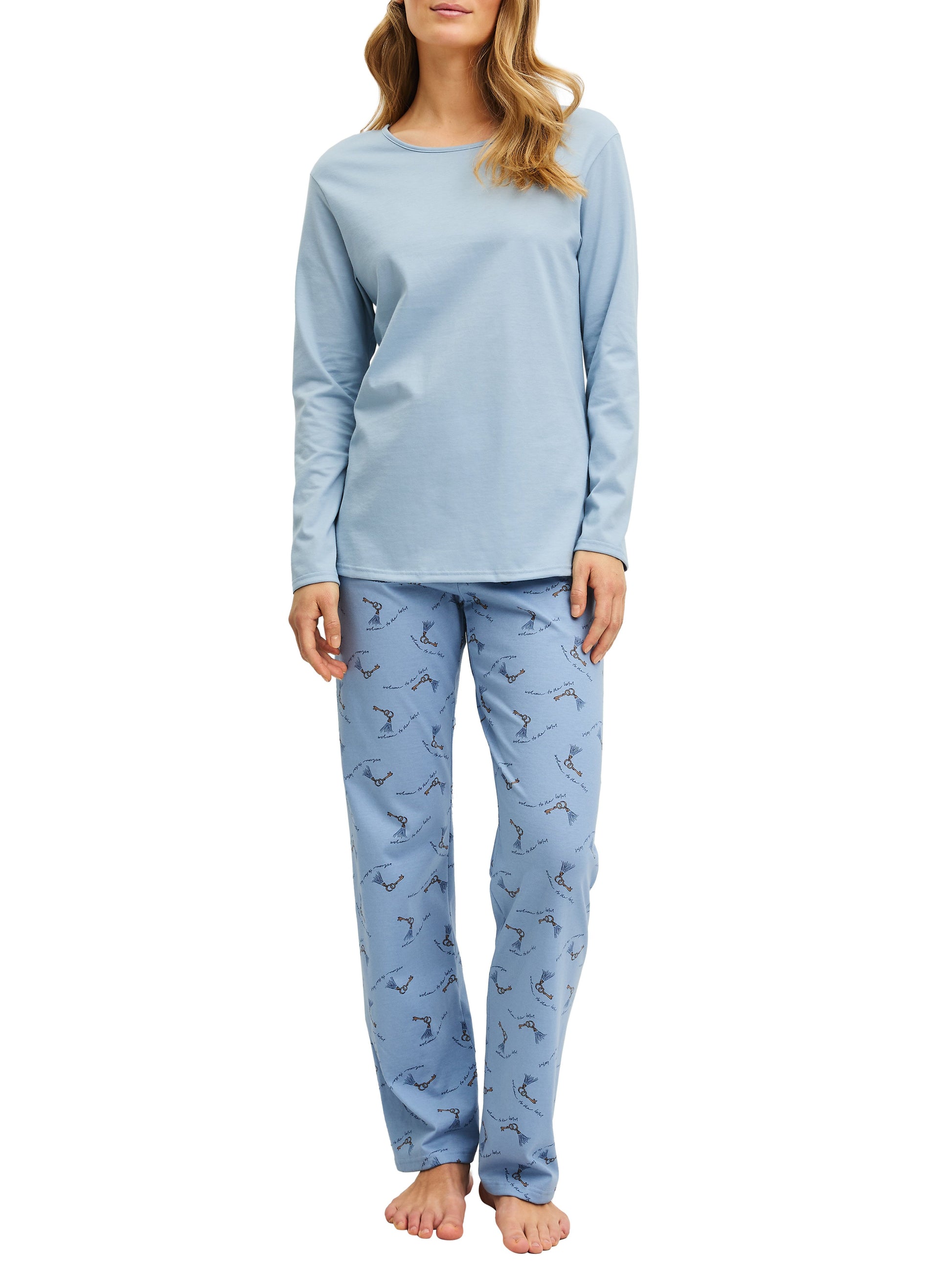 DAMEN Pyjama (Dusty Grey)