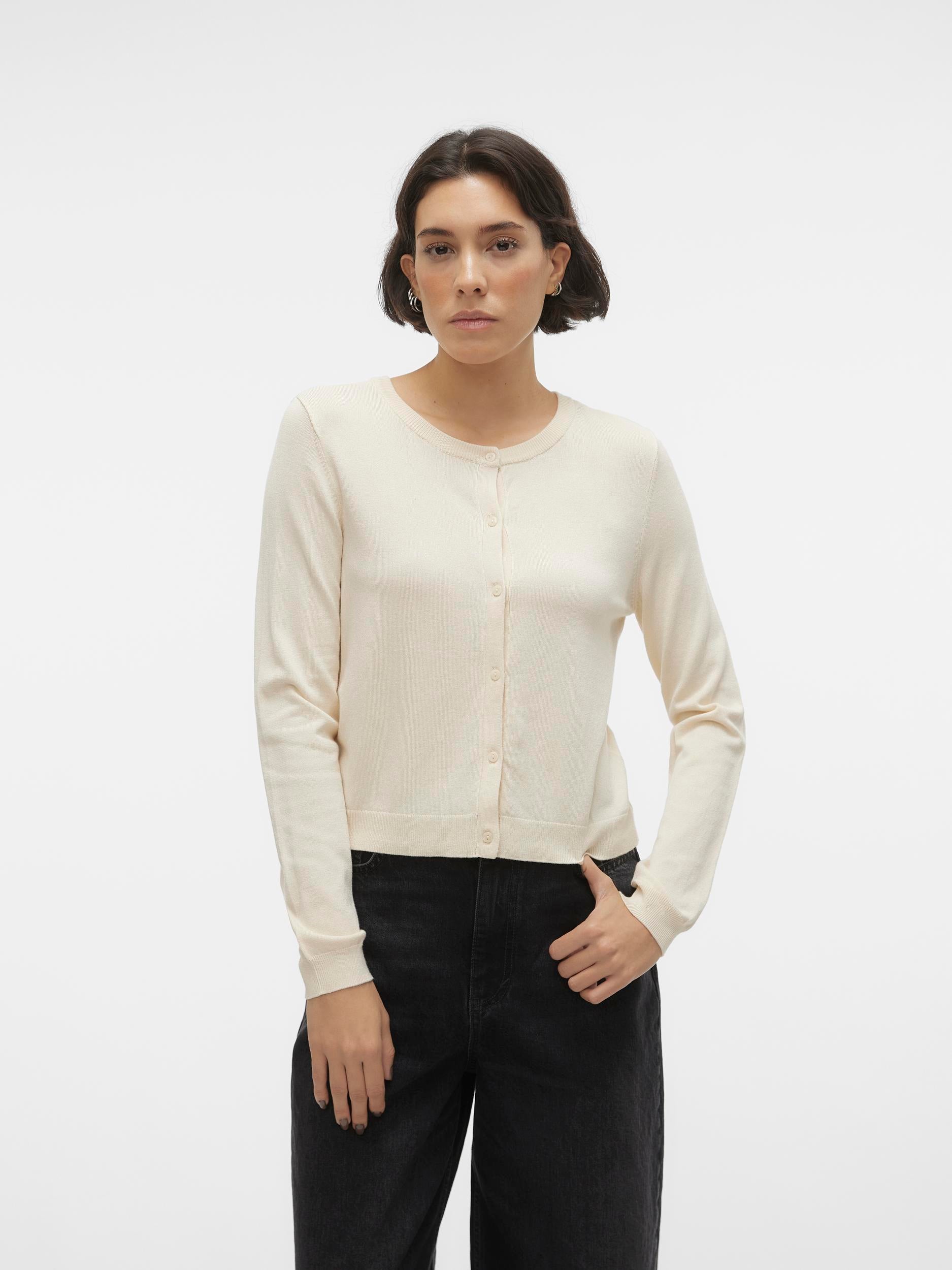Vmglory Ls O-neck Short Cardigan Ga (Birch)
