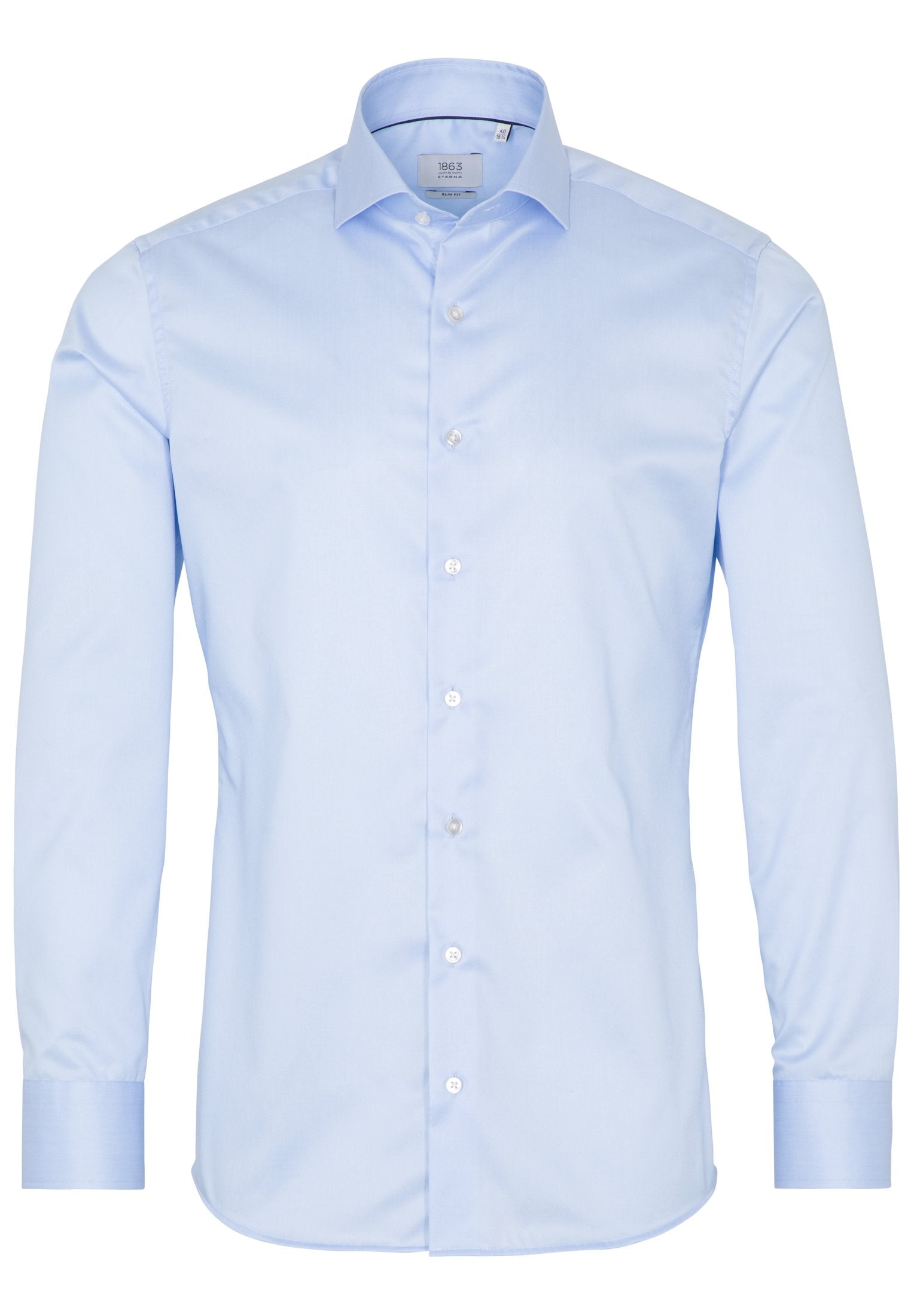 Luxury Shirt Twill Langarm (Hellblau)