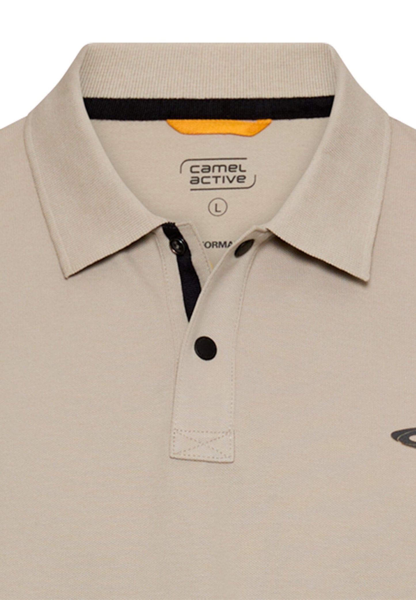 Poloshirt mit Kontrastdetails (Light Beige)