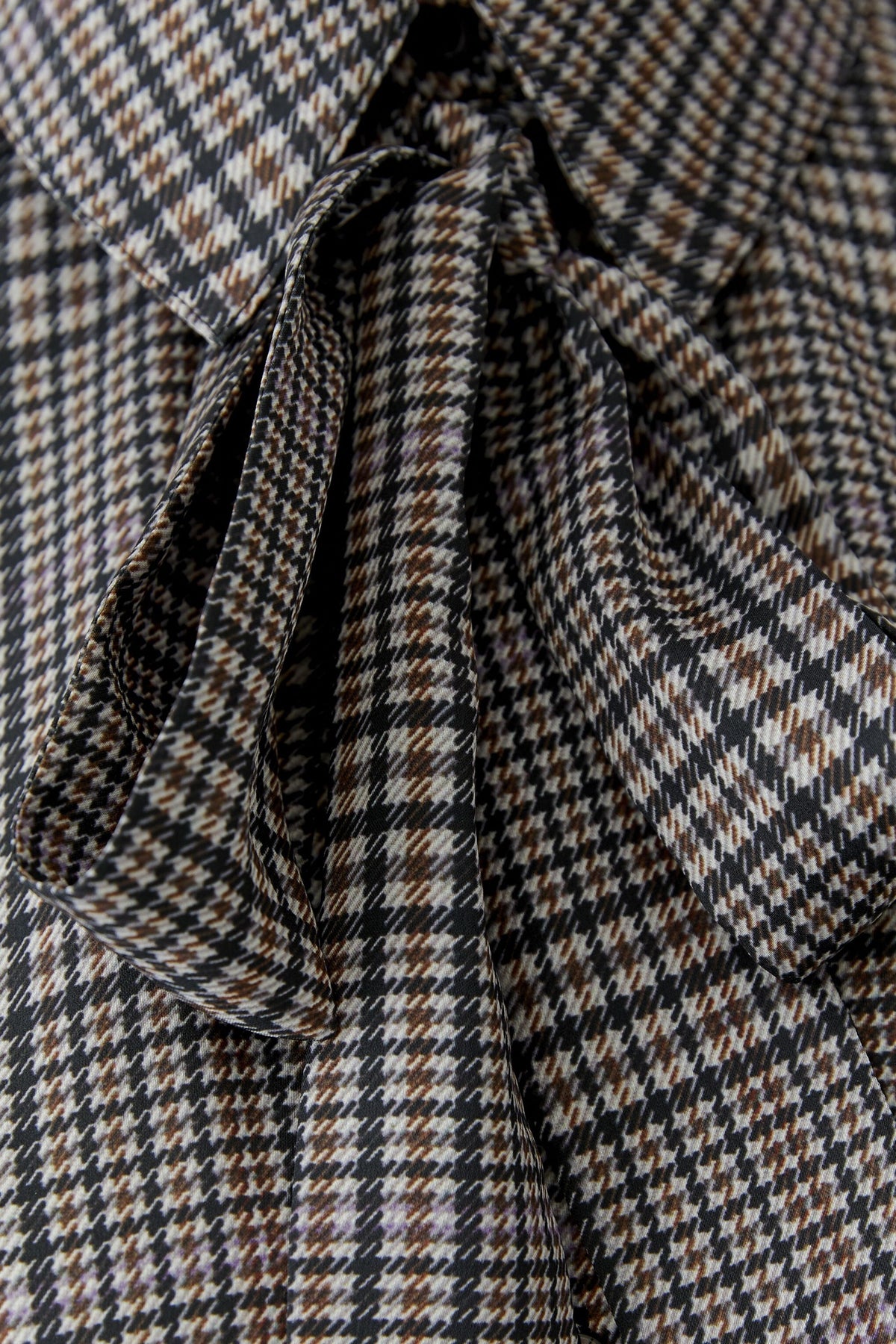 Schluppenbluse (Offwhite Brown)