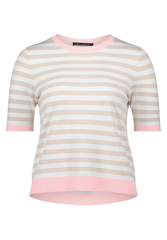 Basic-Pullover (Patch Beige/ros)