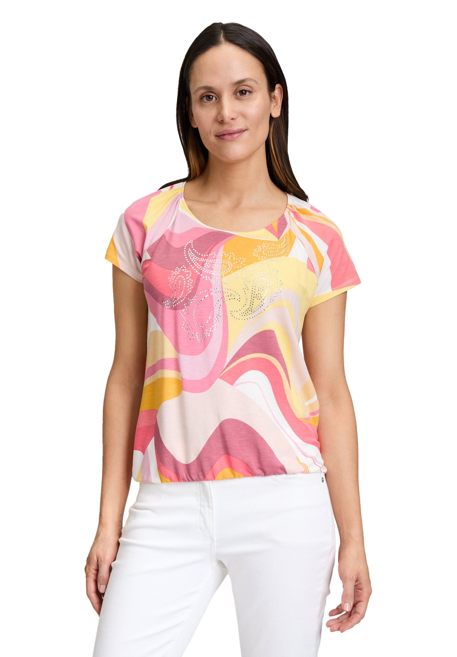 Printshirt (Rosé/yellow)