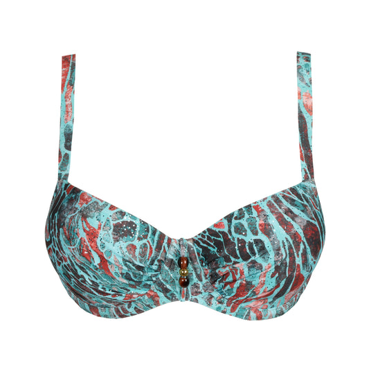 RIYAD Turquoise Seas Unterlegter Bikini Balconette (Tqs)