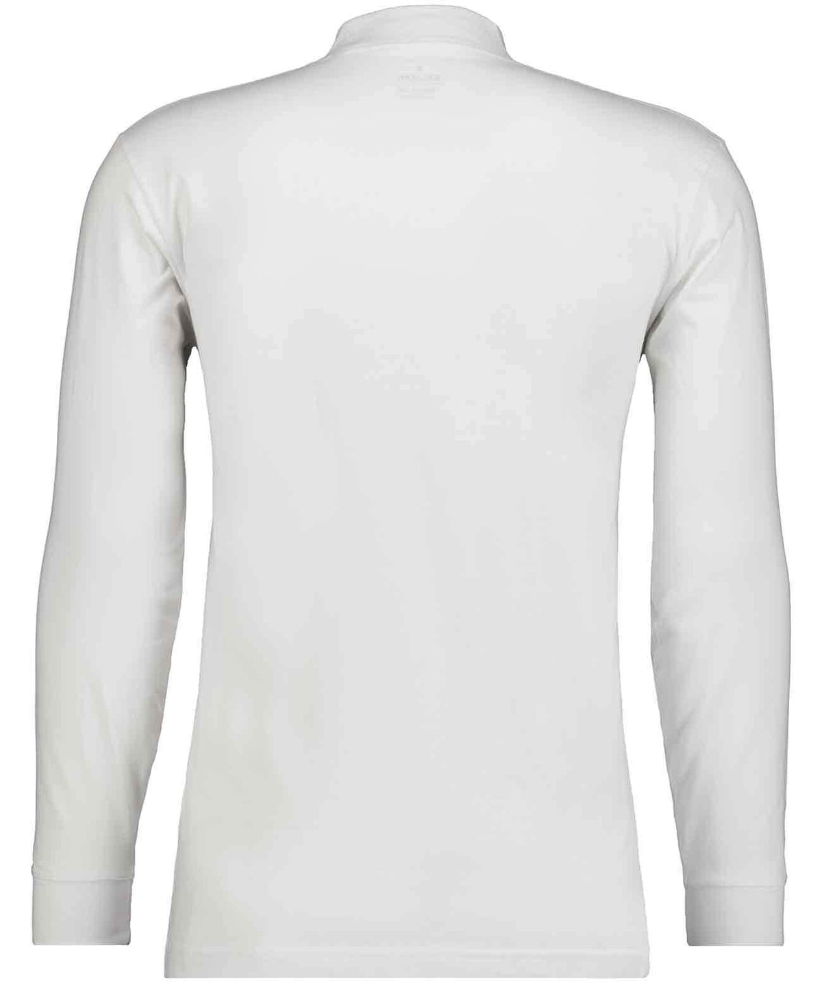 Stehkragenshirt langarm (Weiss)