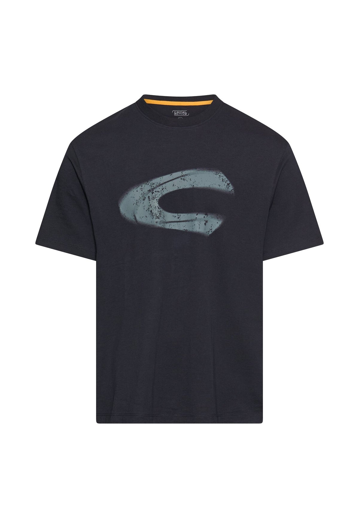 T-Shirt mit Logoprint aus organic Cotton (Dark Navy)