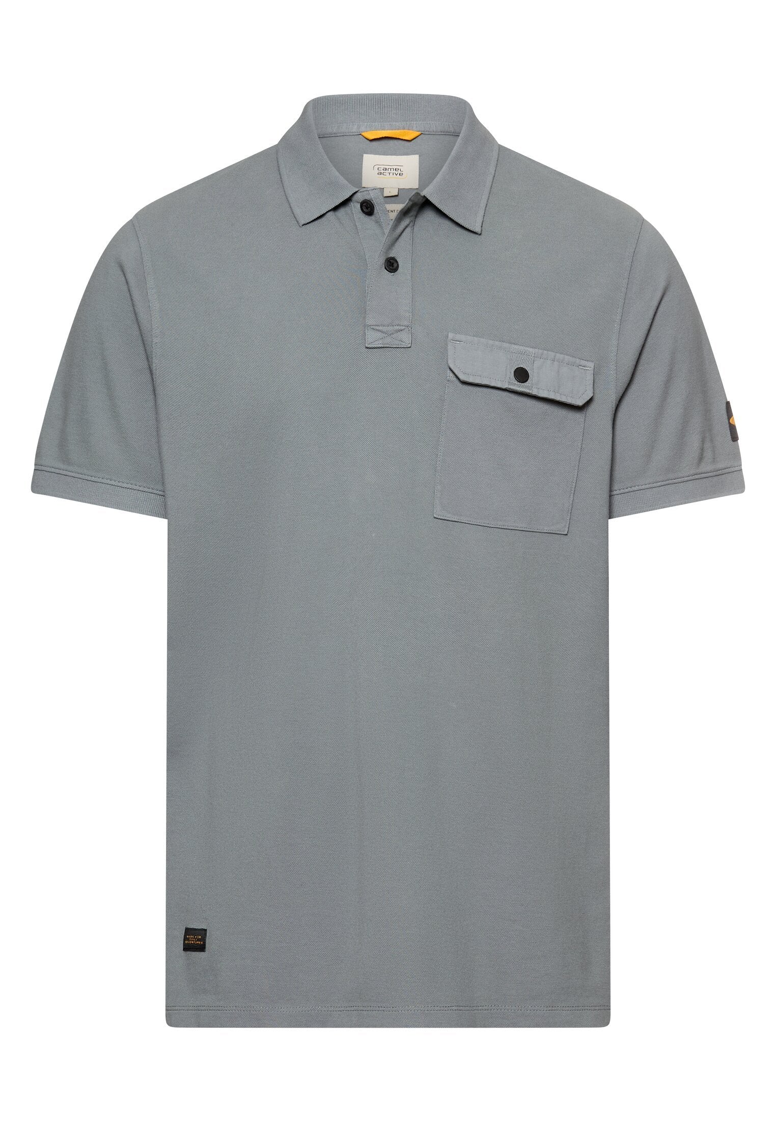 Poloshirt aus reiner Baumwolle (Stormy Blue)