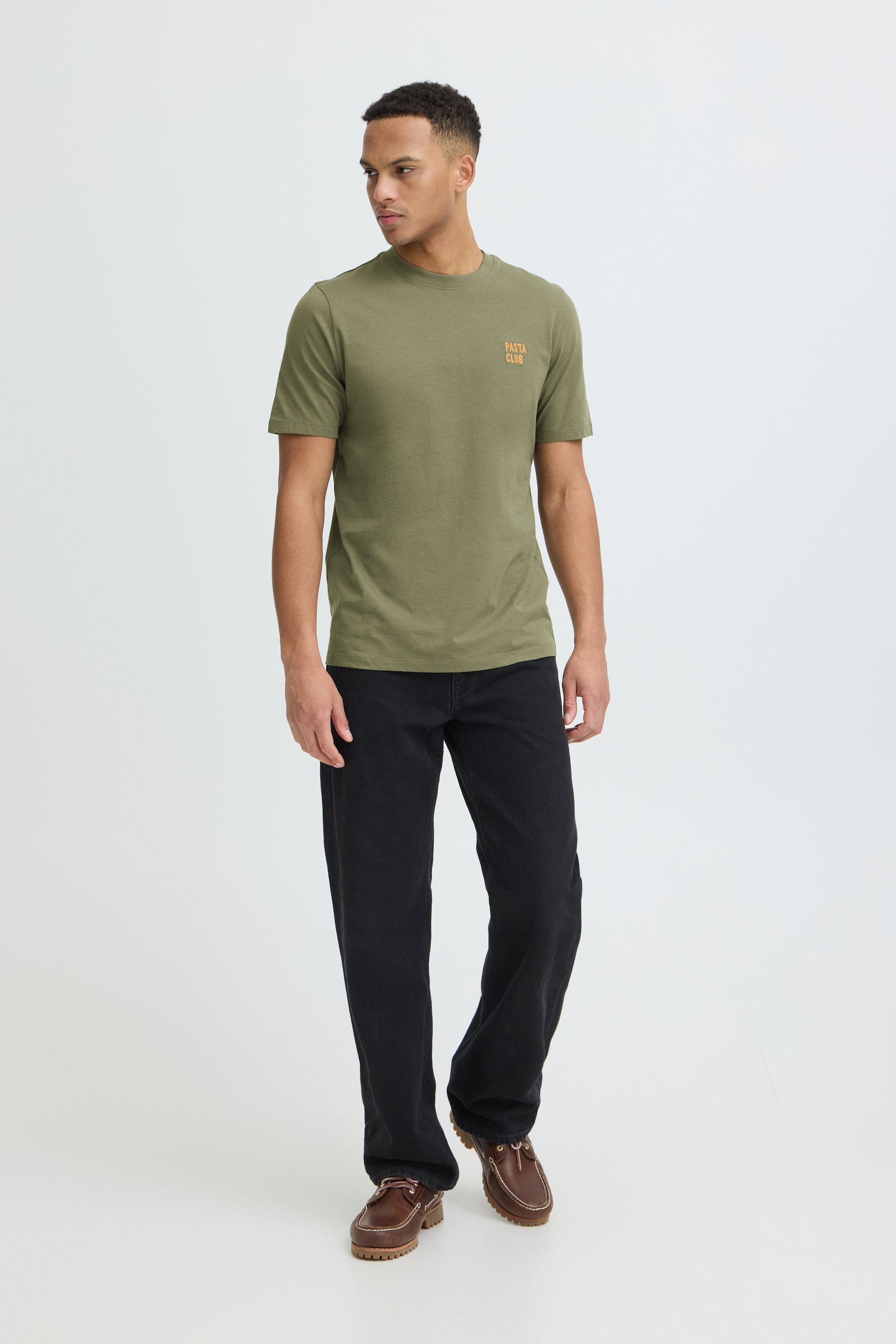 Bhkaan Emb S/s Tee (Dusty Oliv)