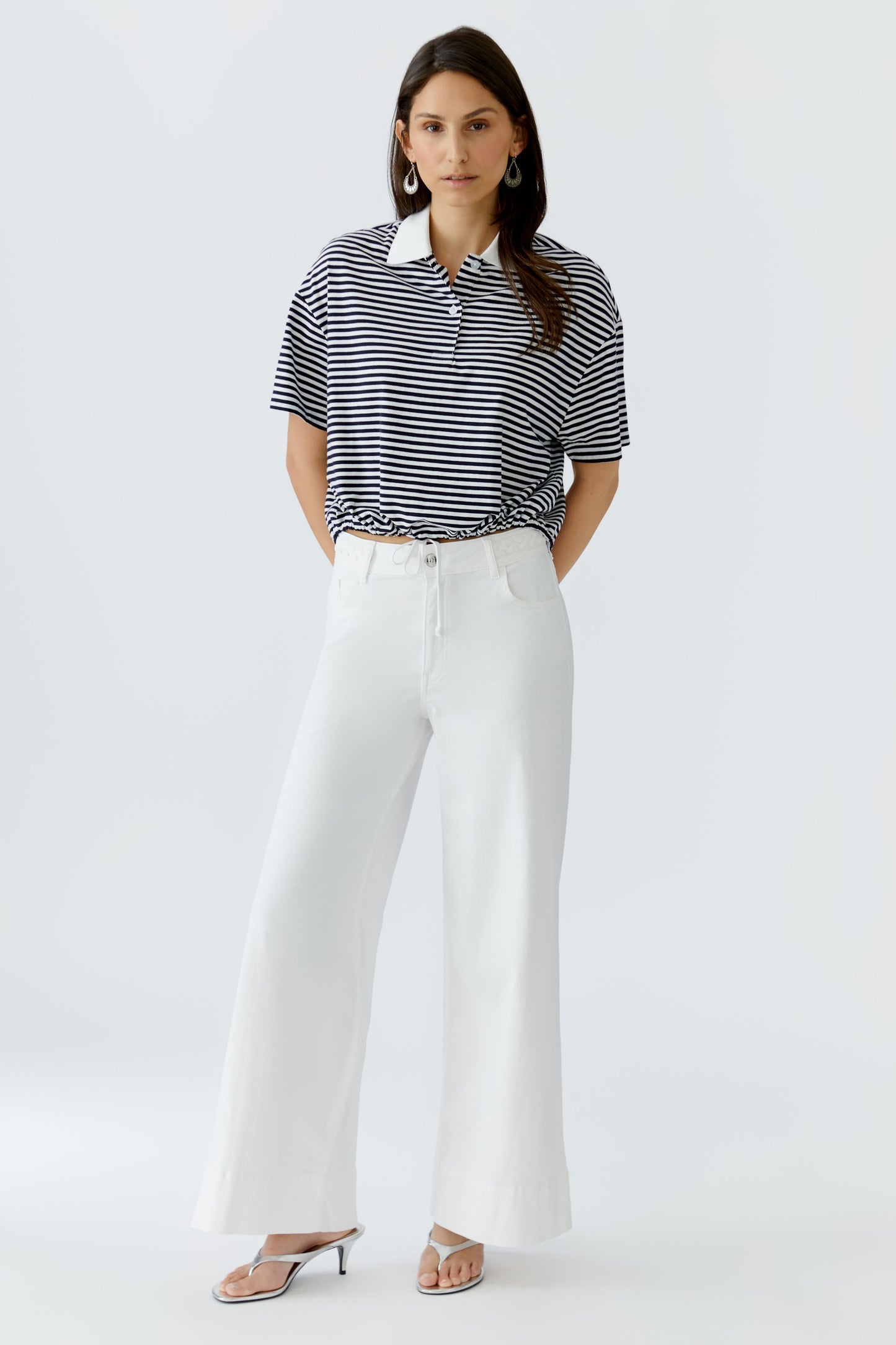 Poloshirt (White Blue)