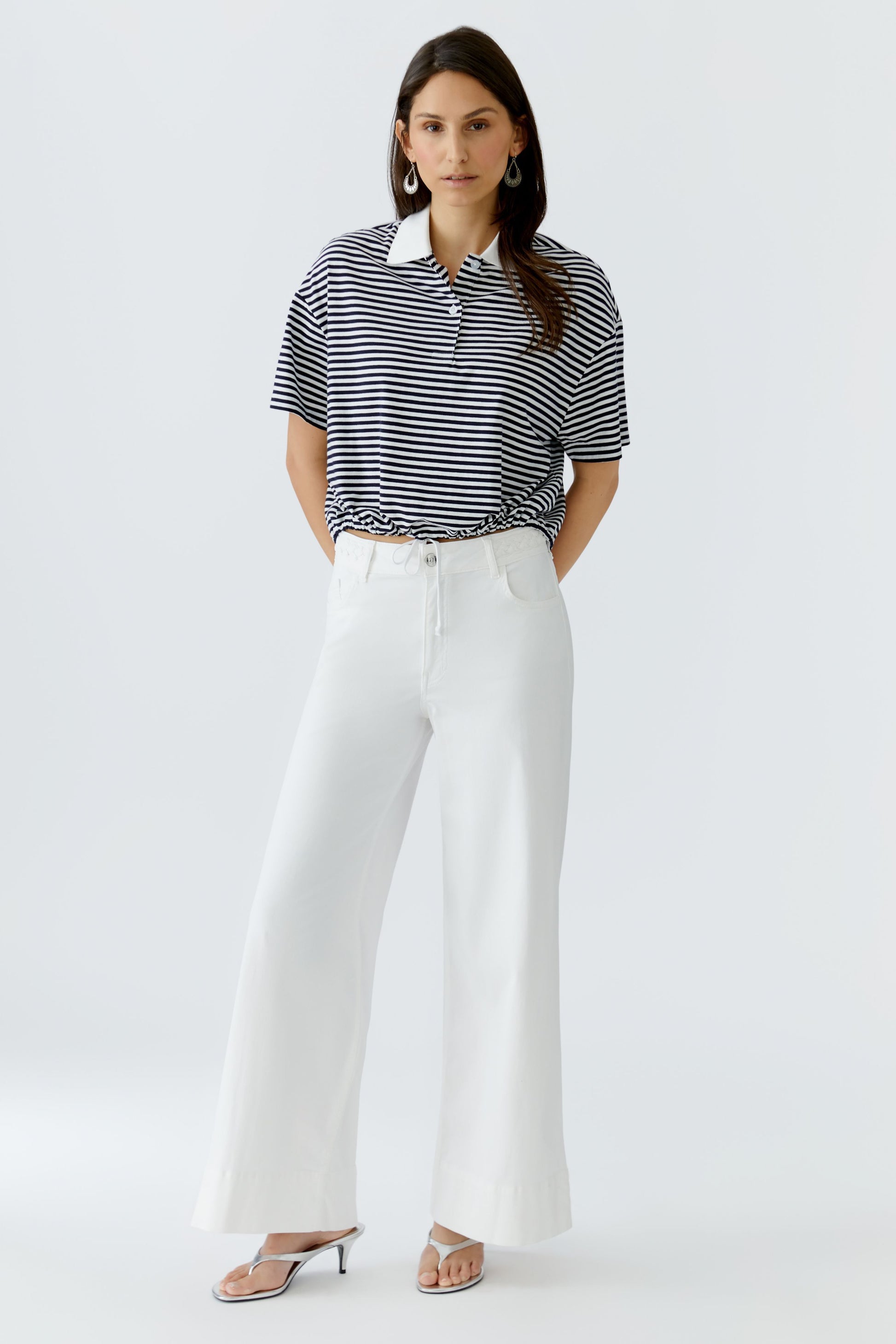 Poloshirt (White Blue)