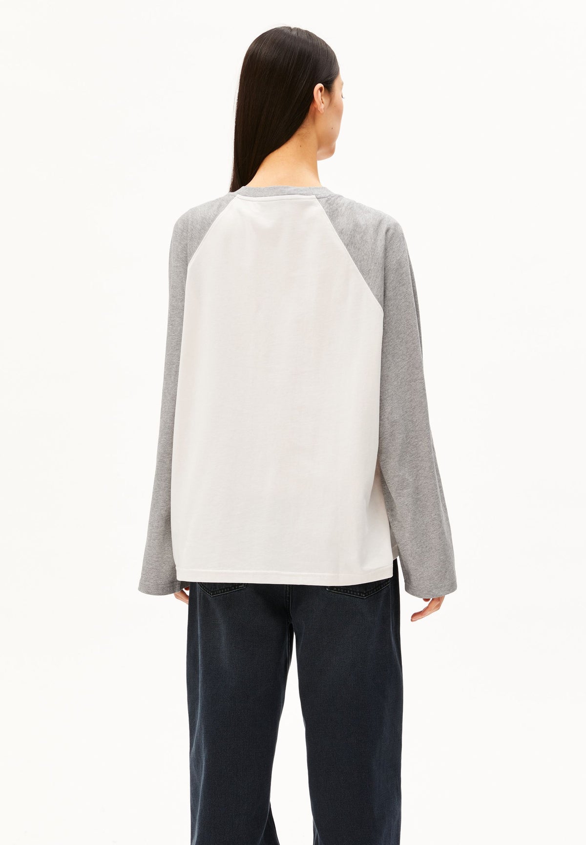 Iconic å Raglan Longsleeve (Undyed-silver M)