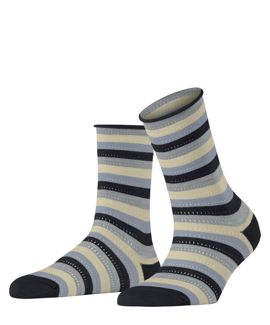 FALKE Dopamine Stripe Damen Socken (Black)