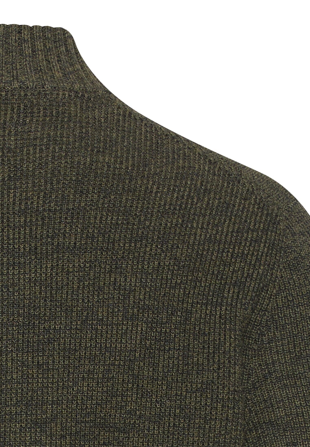 Kernige Strickjacke aus Baumwollgemisch (Dark Olive Green)