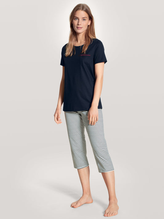 WOMEN 3/4 Pyjamas (Dark Lapis Blue)
