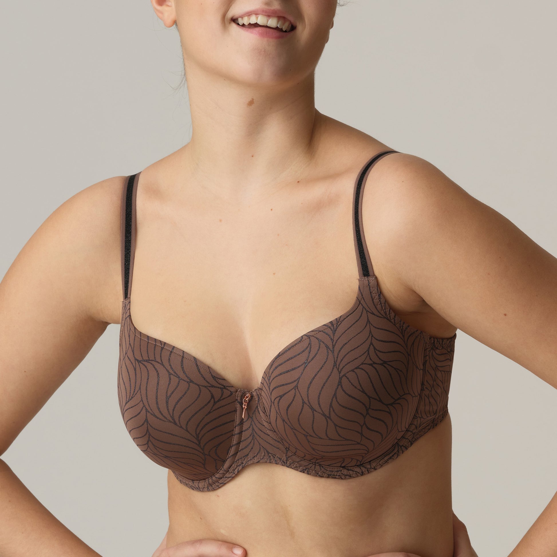 AJUSCO Caribe Taupe Unterlegter BH Herzform (Cbt)