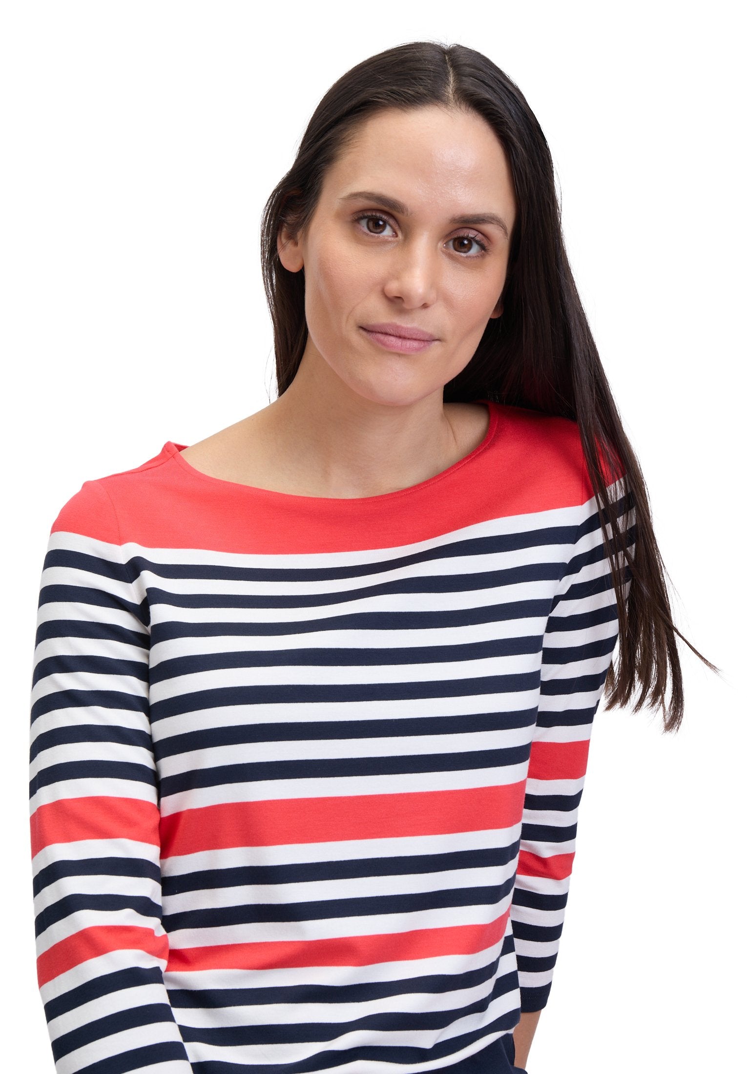 Basic Shirt (Dark Blue/red)