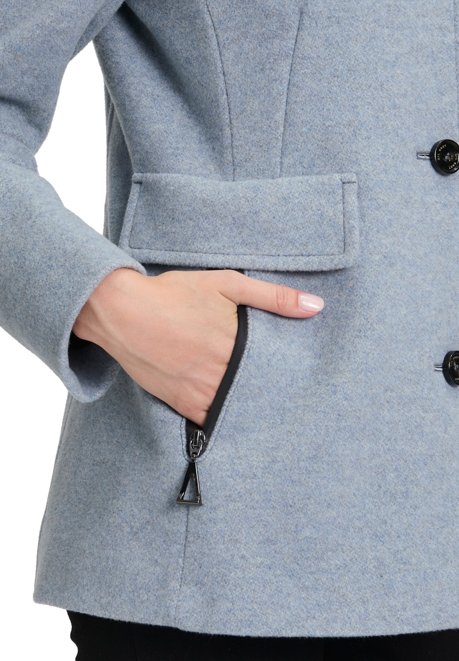 Wolljacke (Bright Blue Mel)