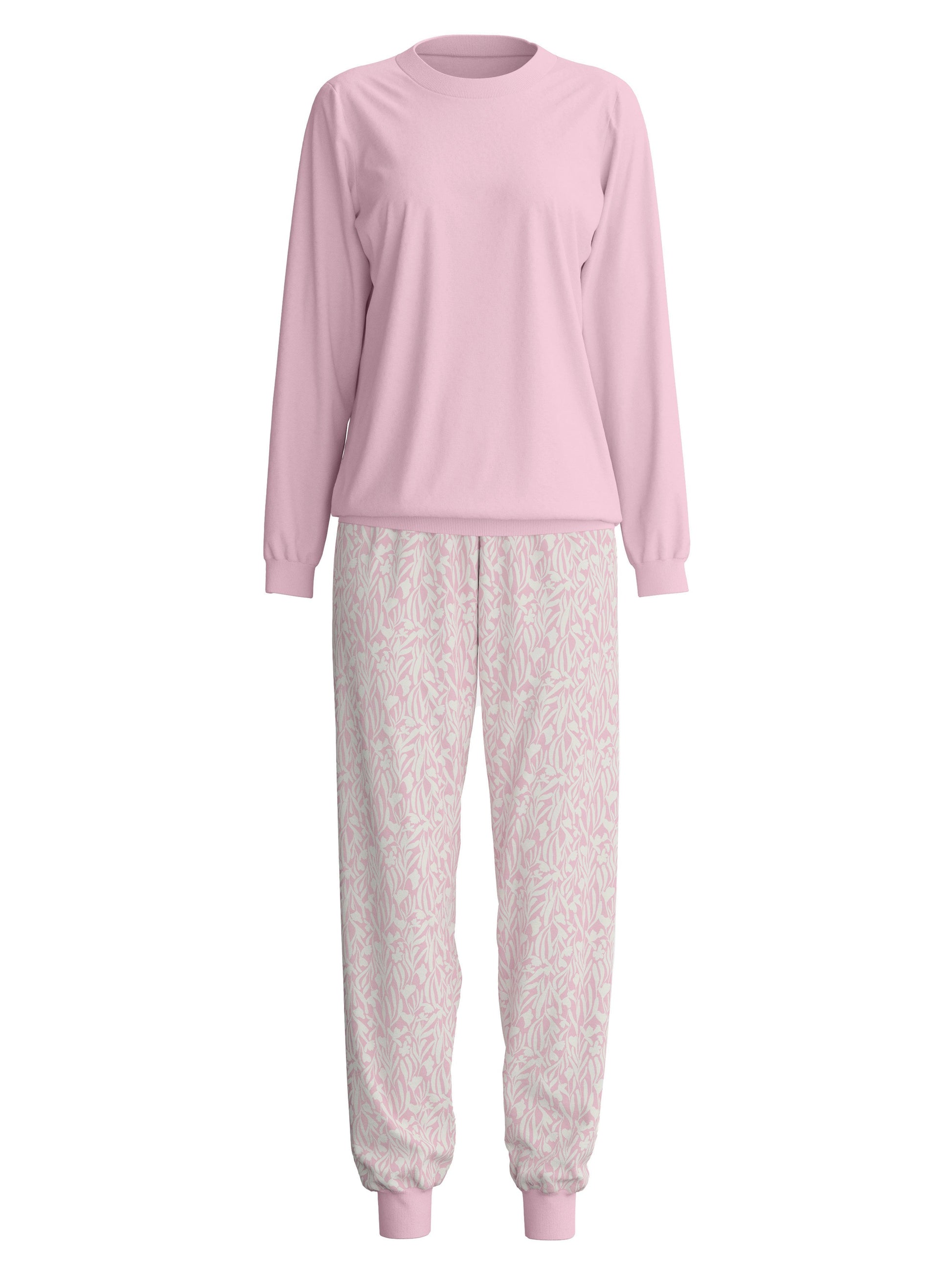 DAMEN Pyjama mit Bündchen (Fragrant Lilac)