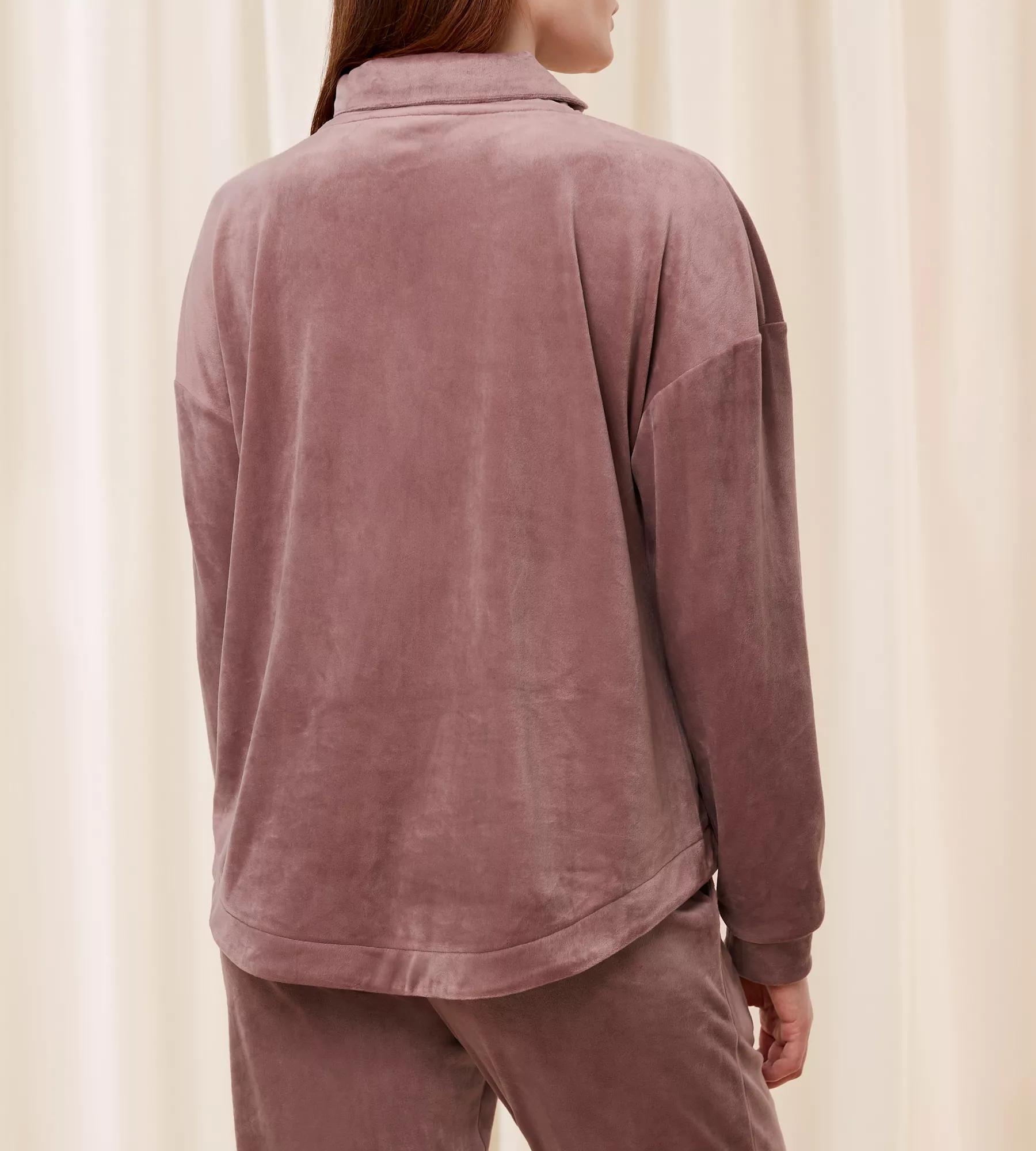 Cozy Comfort Velour Zip Jacket (Sweet Chestnut)