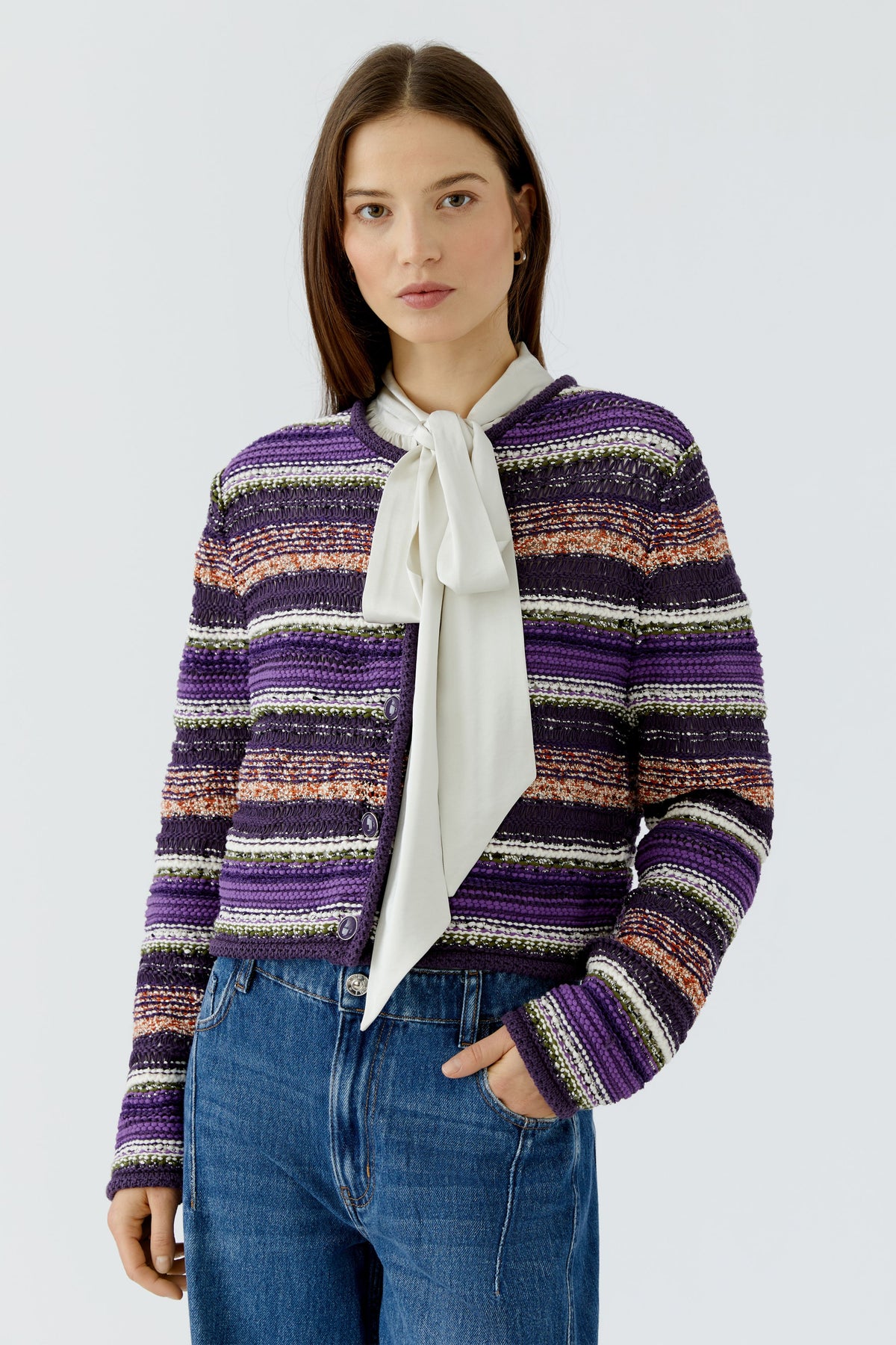 Strickjacke (Dk Violett Oran)