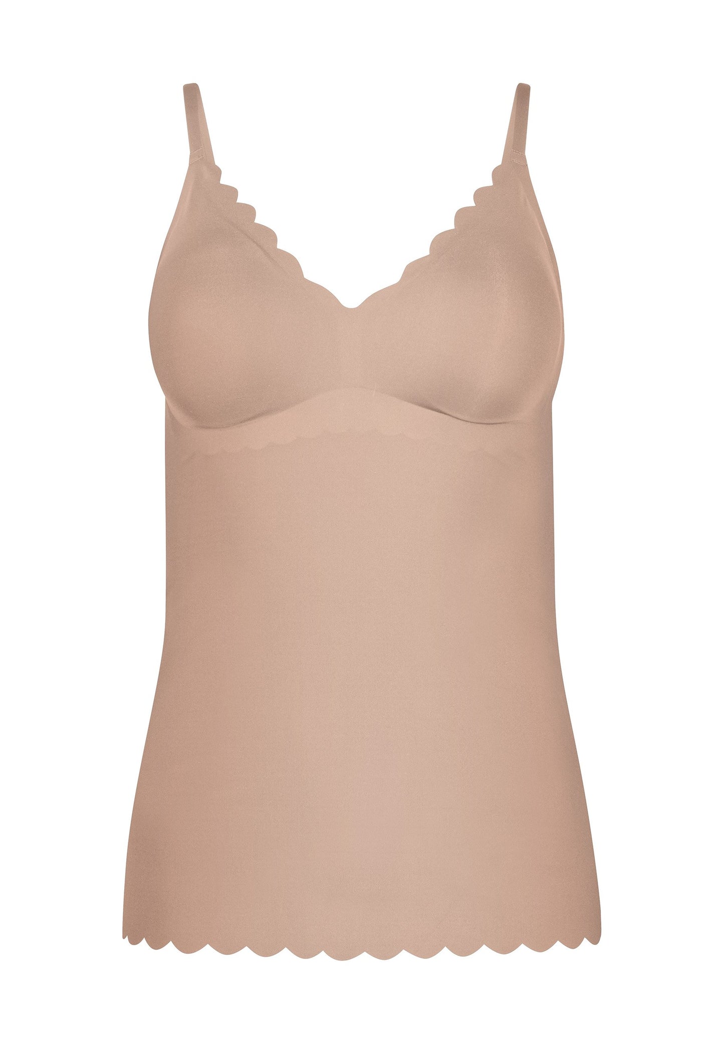 Spaghettishirt herausn. Pads (Beige)