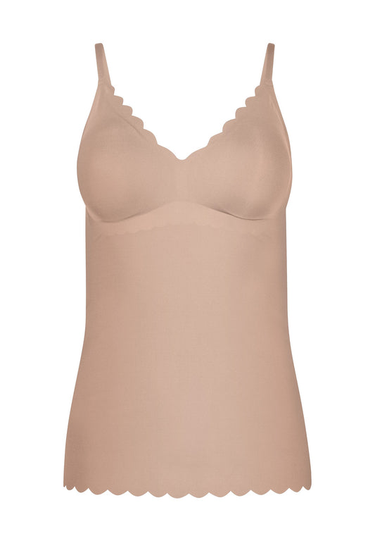 Spaghettishirt herausn. Pads (Beige)