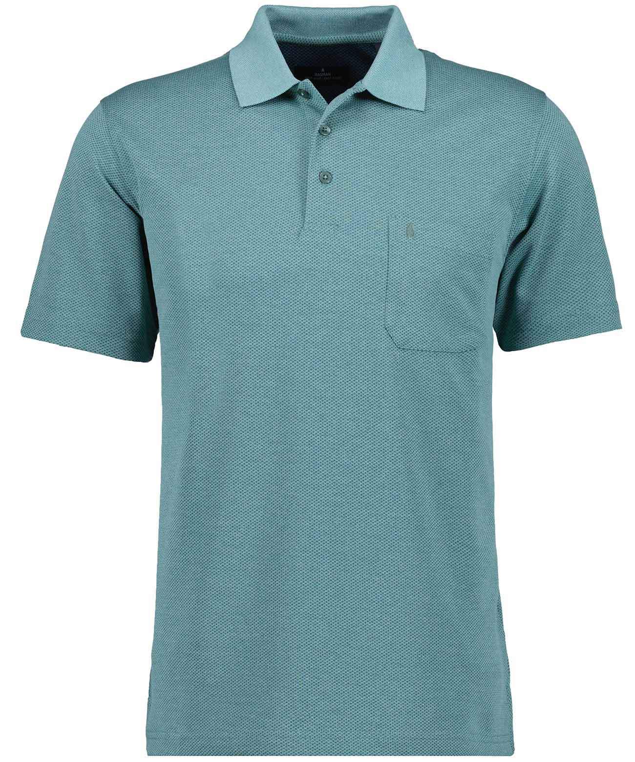 Softknit-Polo "Fischernetz" (Salbei)