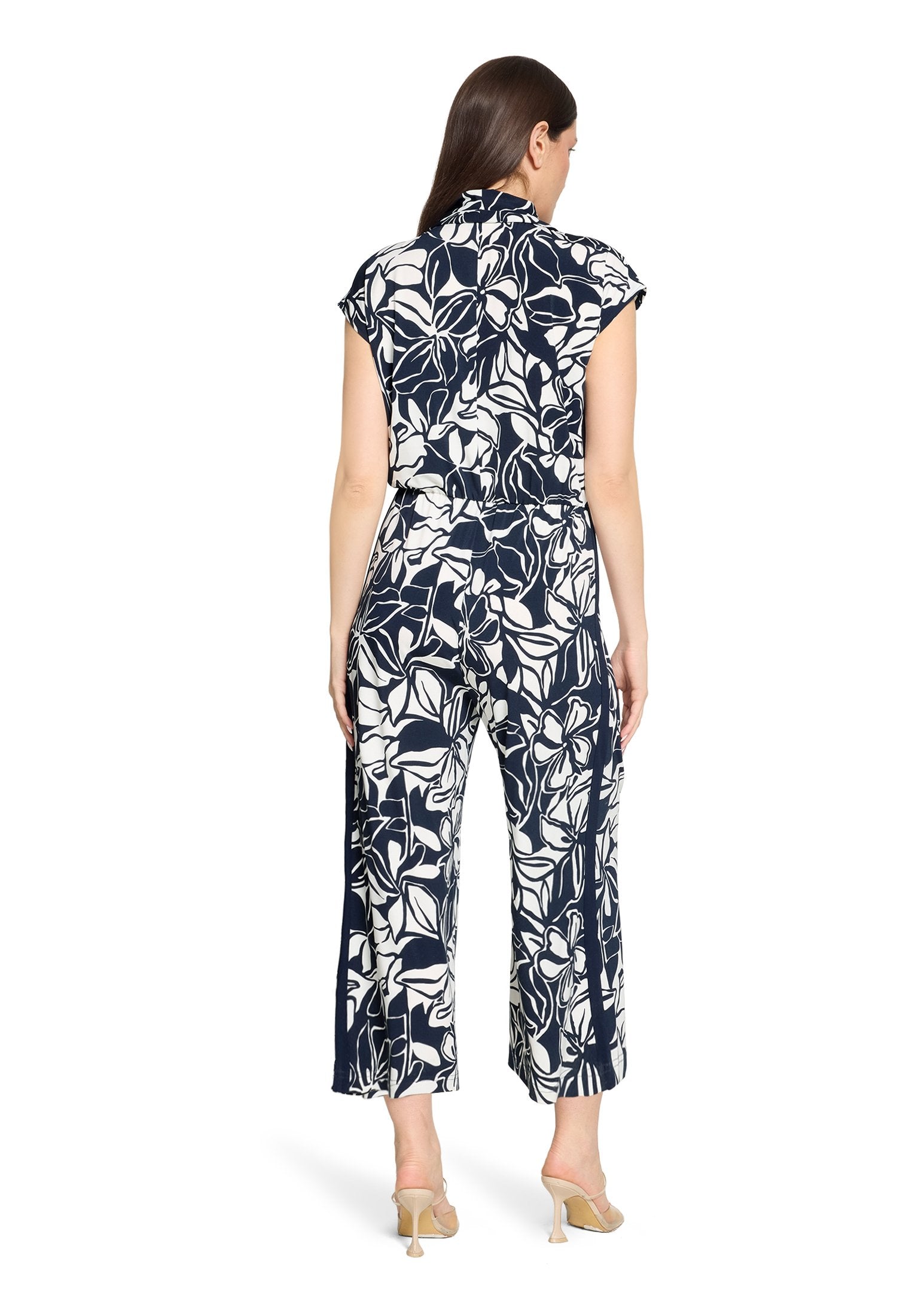 Jumpsuit (Dark Blue/cream)