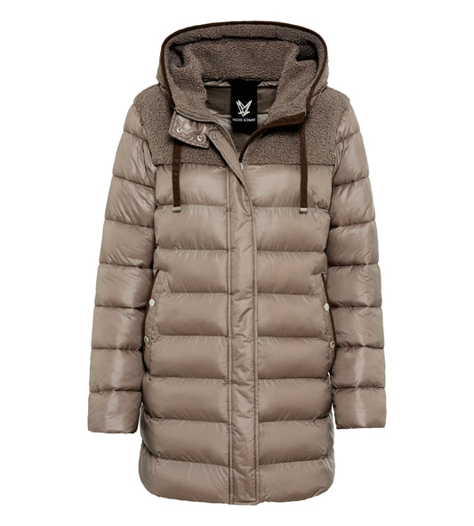 Steppjacke (Beige/kitt)