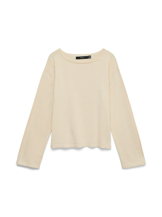 Vmnoma Ls Boatneck Pullover Noos (Birch)